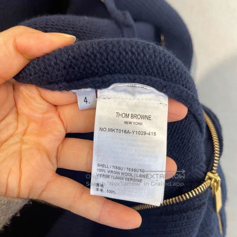 Thom Browne Thom Browne Pure Wool Zipper Jacket Size US XL / EU 56 / 4 - 4 Thumbnail