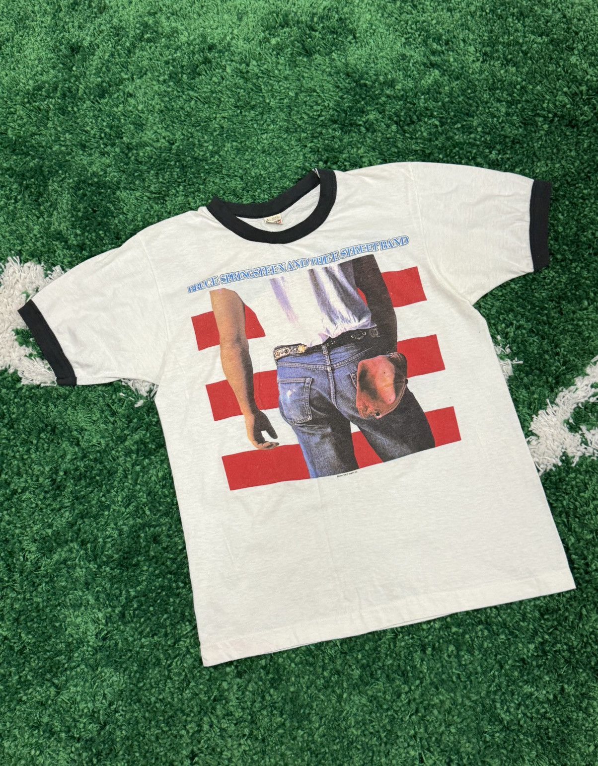 Vintage GRAIL 1984 Bruce Springsteen Born In The USA Ringer Large Size US L / EU 52-54 / 3 - 1 Thumbnail