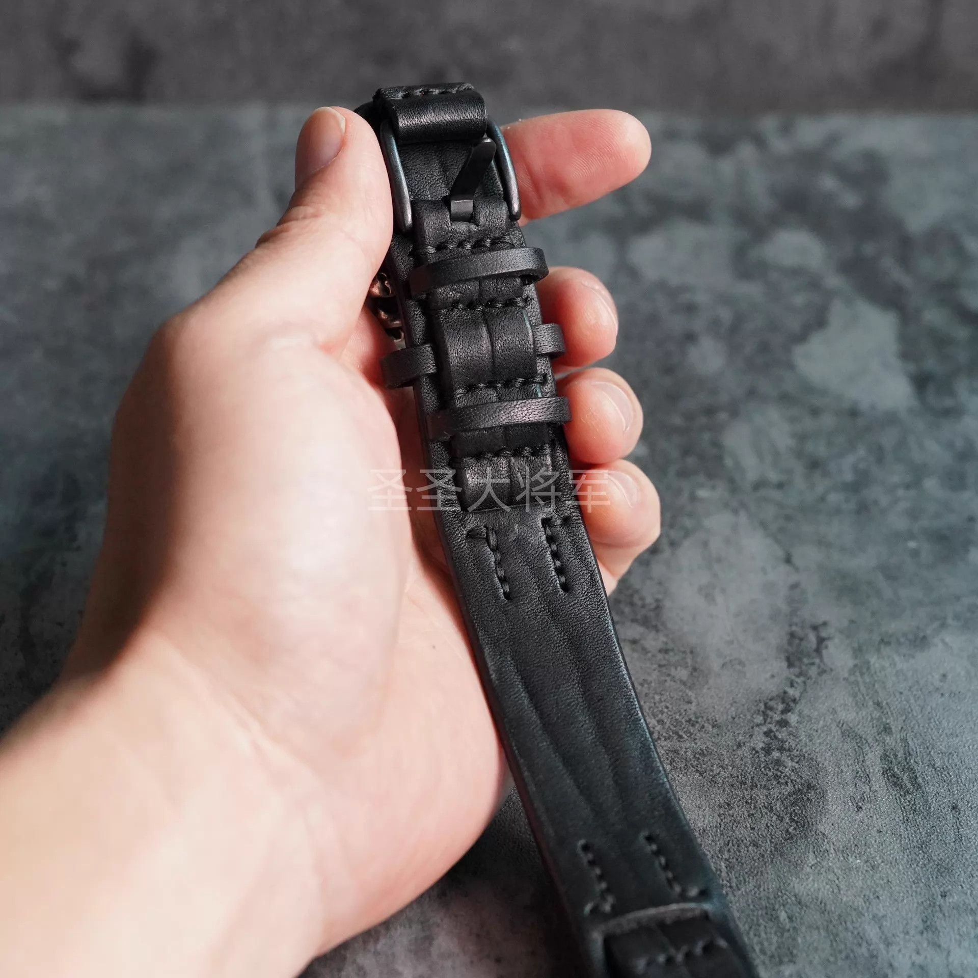 Julius Julius 7 New Genuine Black Leather Layered Bracelet Size ONE SIZE - 6 Thumbnail