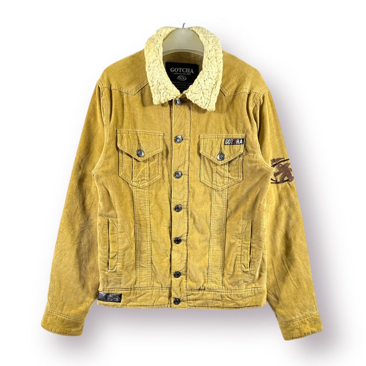 Gotcha × Japanese Brand 🔥 GOTCHA SURFING JAPAN CORDUROY TRUCKER JACKET - M Size US S / EU 44-46 / 1 - 1 Thumbnail