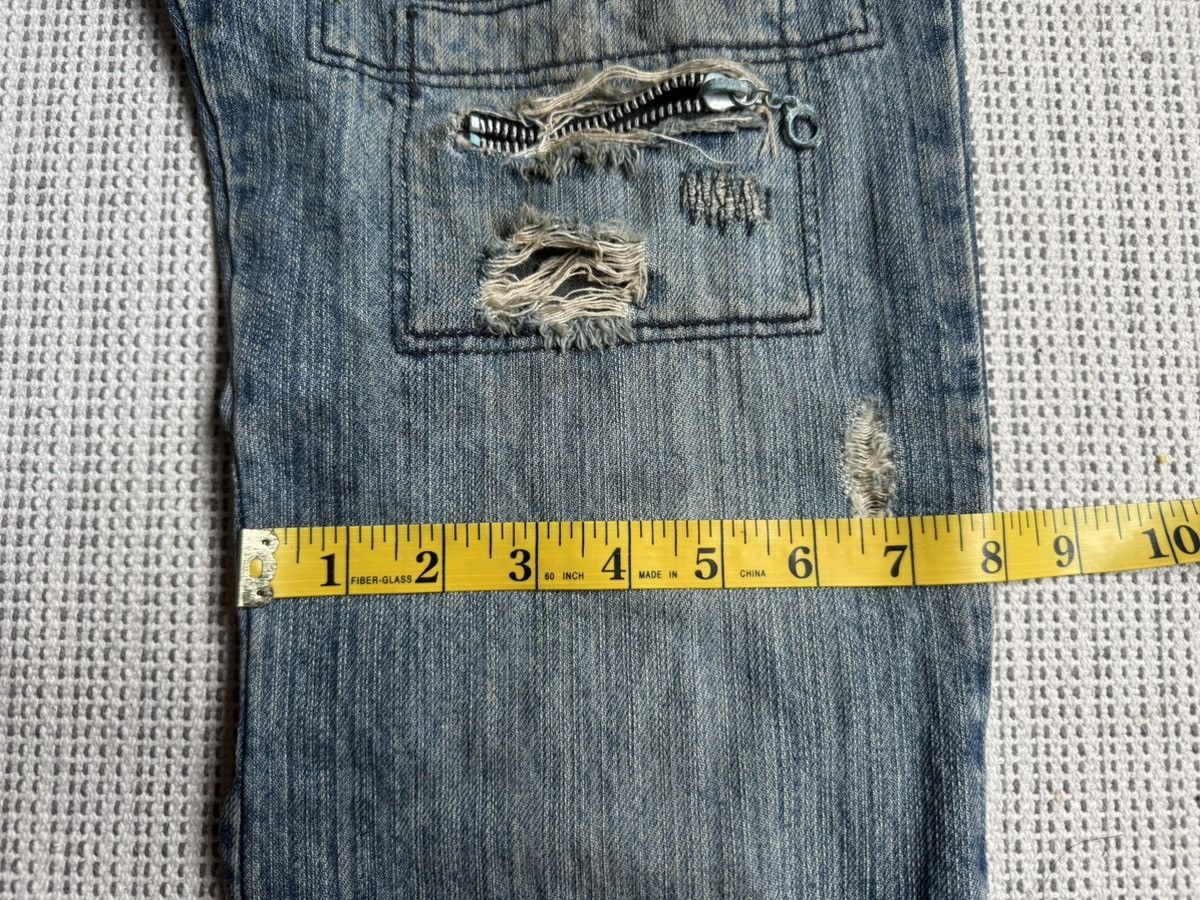 Japanese Brand EDGE RUPERT distressed y2k/punk flare jeans Size US 34 / EU 50 - 21 Thumbnail