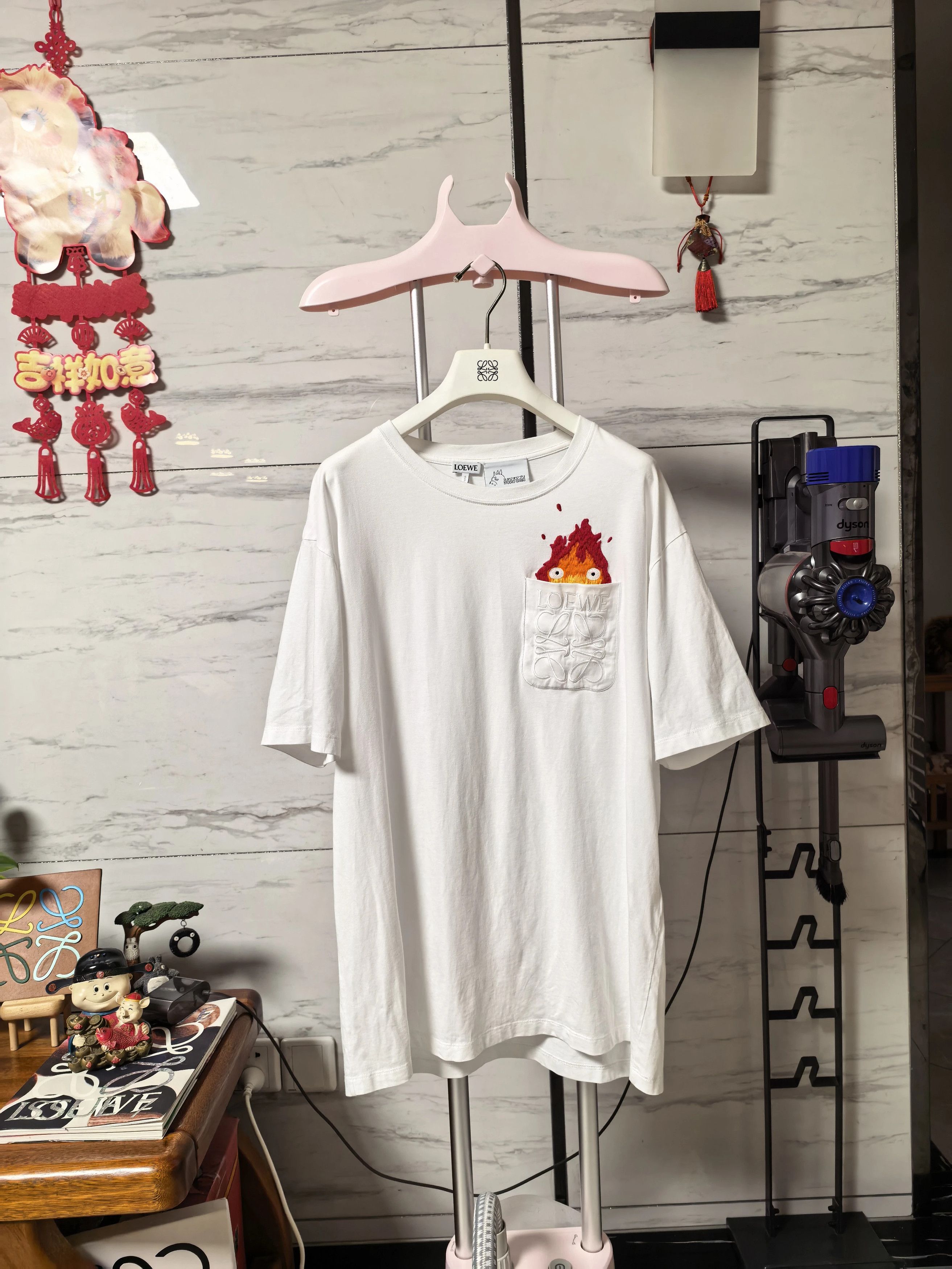 Loewe LOEWE x Howl's Moving Castle SS23 Flame T-shirt M Unworn Size US M / EU 48-50 / 2 - 1 Thumbnail