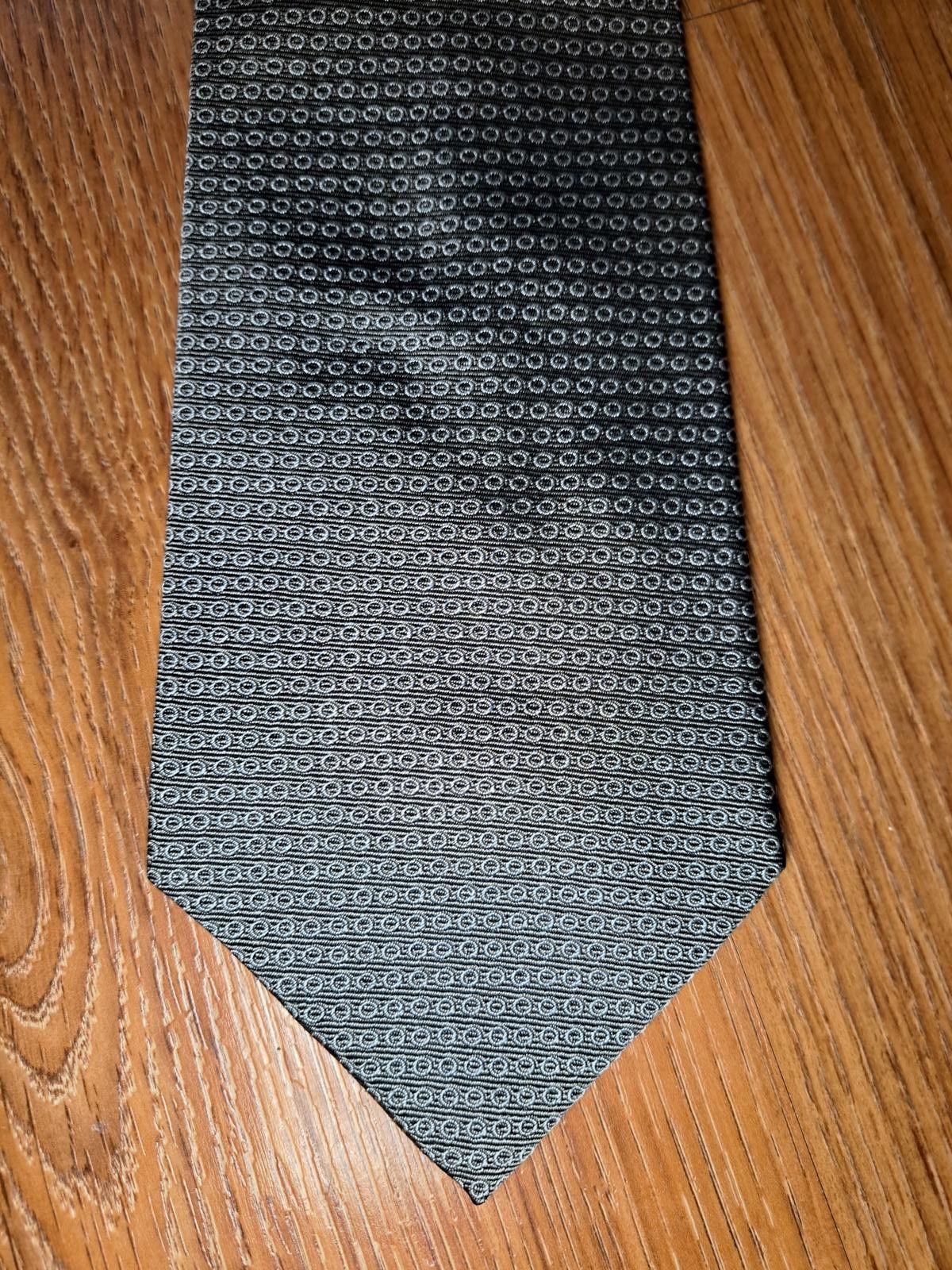 Polo Ralph Lauren Ralph Lauren Tie 100% Silk Handmade Silver Geometric Wide Size ONE SIZE - 1 Thumbnail