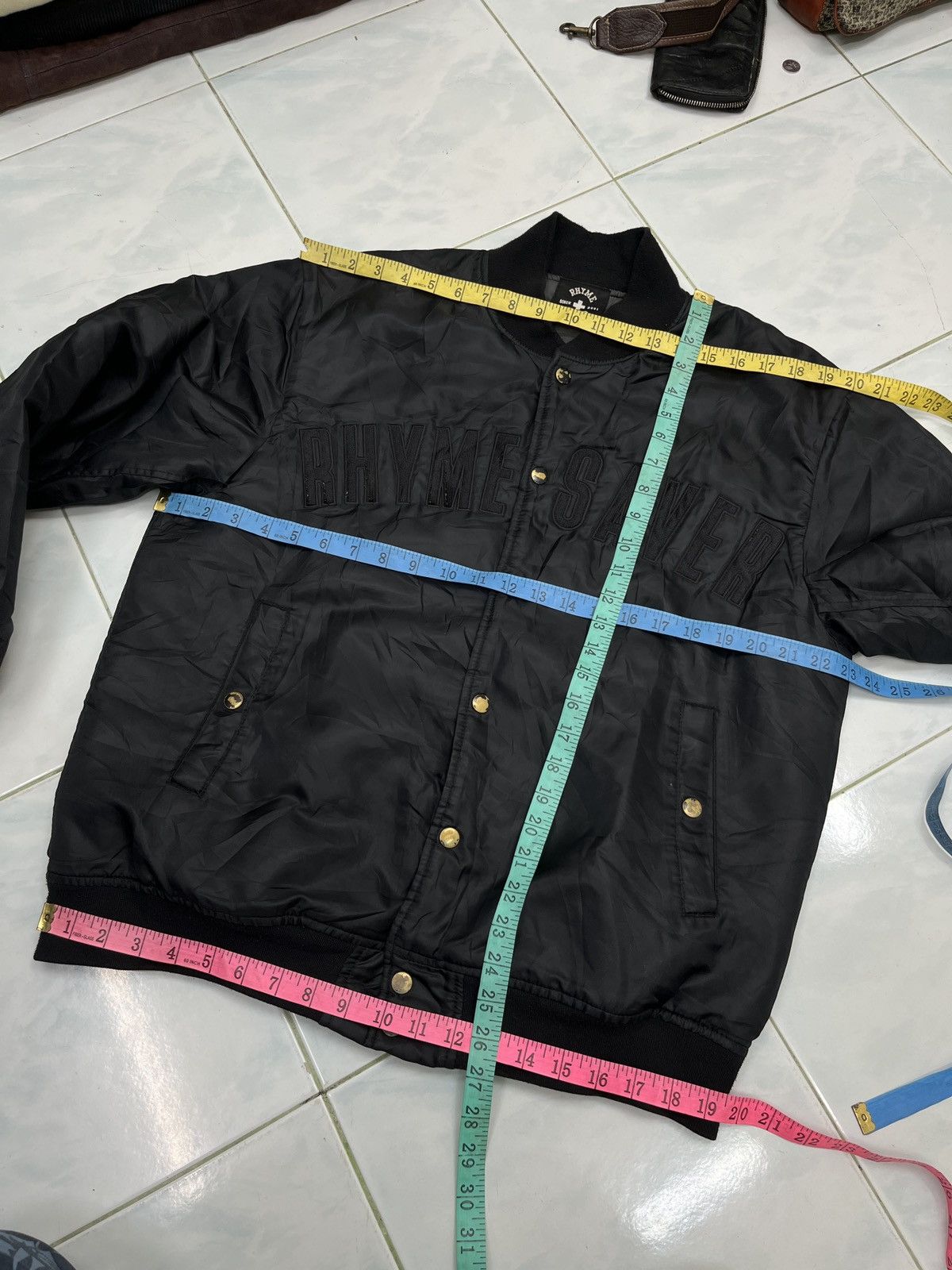 Japanese Brand 🔥🔥🔥ARCHIVE RHYME SAVER VARSITY JACKET Size US M / EU 48-50 / 2 - 17 Thumbnail