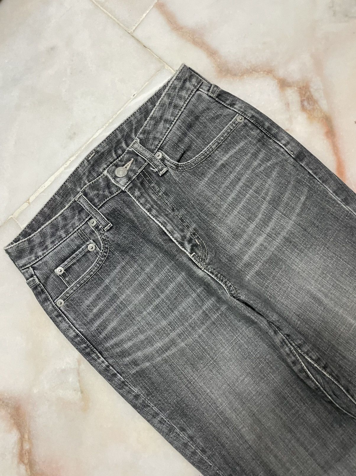 Uniqlo 💥Bootcut💥Vintage 90s Mudwash Bootcut Rare Jeans Size 25" / US 0 / IT 36 - 4 Thumbnail