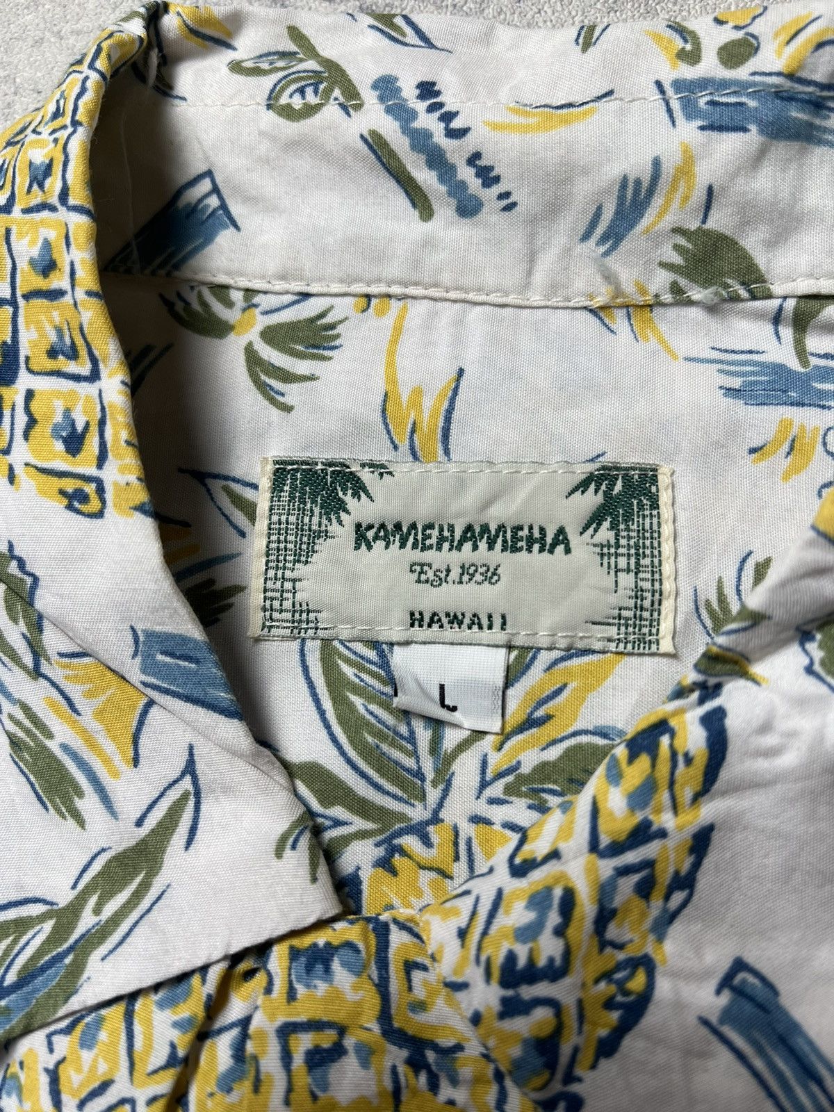 Japanese Brand × Vintage Vintage Kamehameha Hawaii Shirt Size US L / EU 52-54 / 3 - 4 Thumbnail