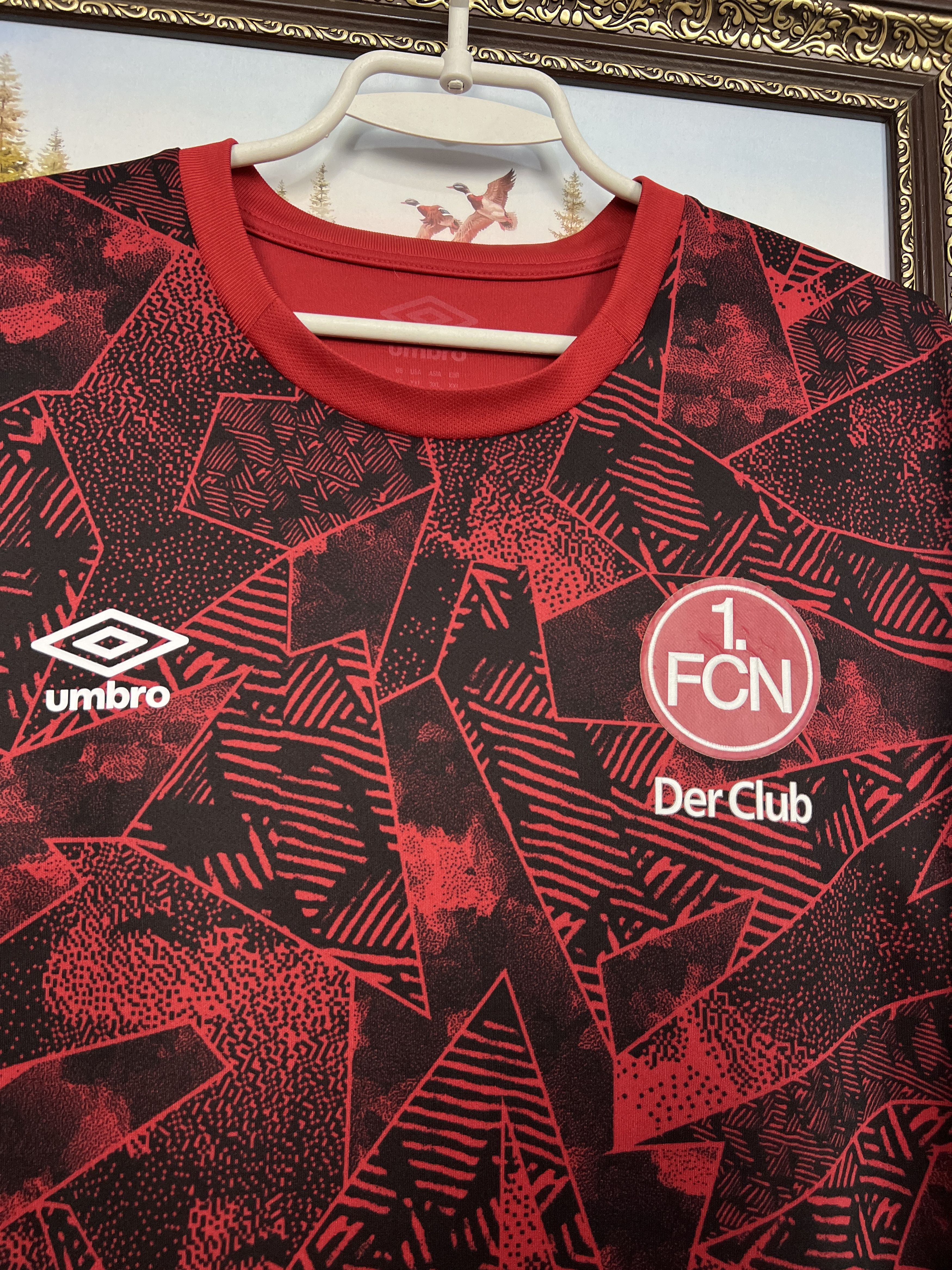Umbro Nurnberg Football Train Shirt Soccer Jersey Sport Trikot Size US XXL / EU 58 / 5 - 4 Thumbnail