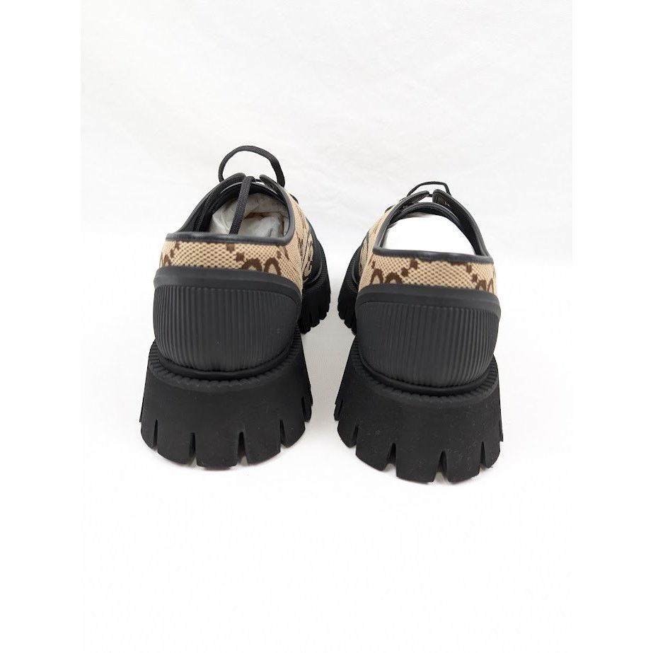 Gucci o1rshd1 Macro GG Canvas Soft Shoes in Camel Ebony/Nero Size US 12.5 / EU 45-46 - 19 Thumbnail