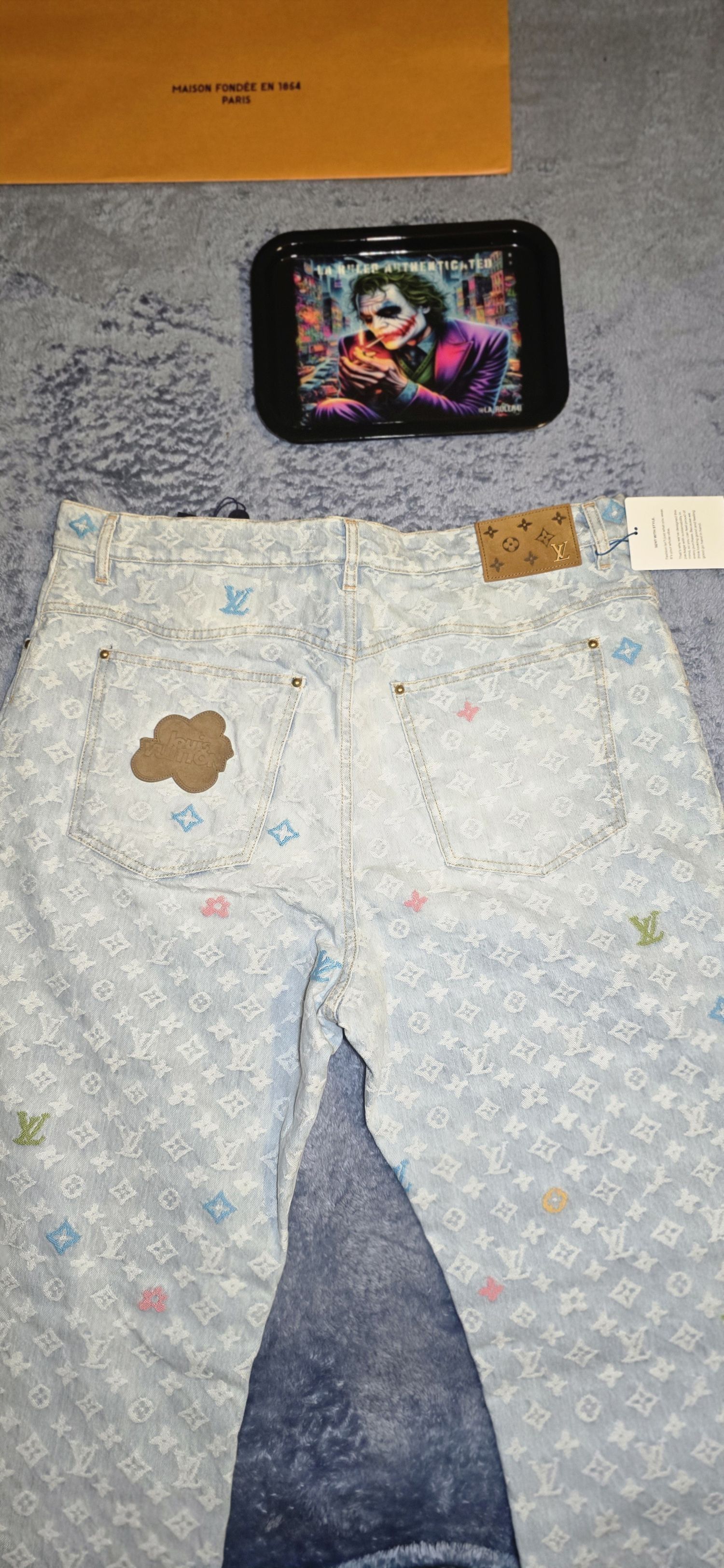 Louis Vuitton × Tyler The Creator Monogram Denim Jeans Size US 36 / EU 52 - 7 Thumbnail