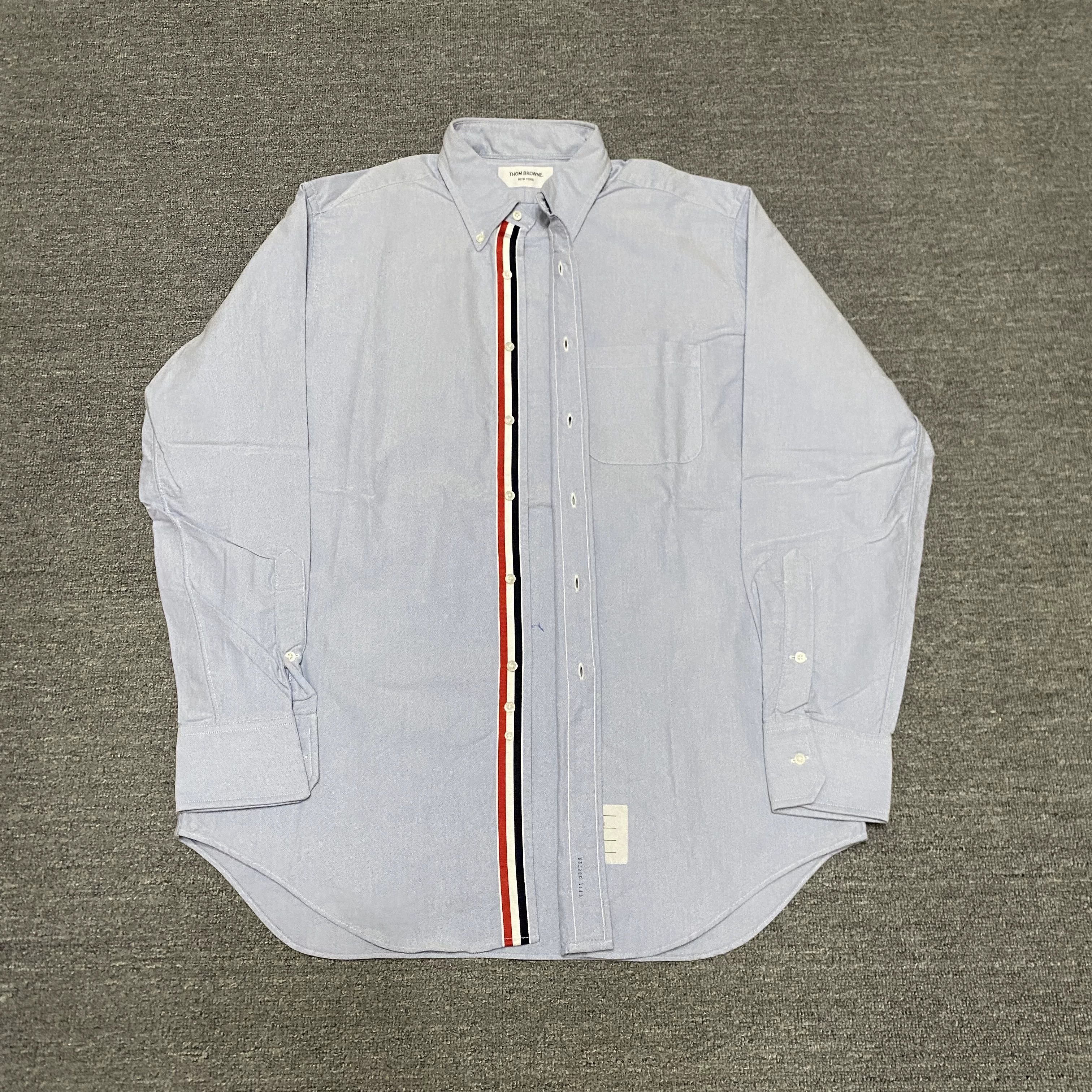 Thom Browne Thom Browne Striped Oxford Poplin Shirt Size US XXL / EU 58 / 5 - 1 Thumbnail