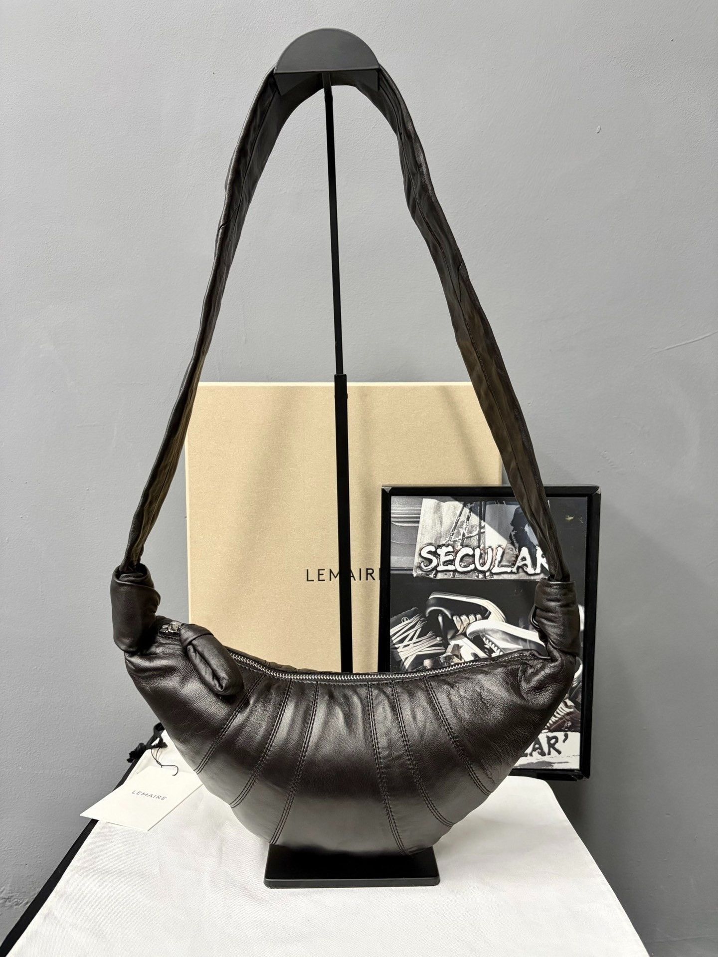 Lemaire Lemaire 23 Sheepskin Small Croissant/ Size ONE SIZE - 5 Thumbnail