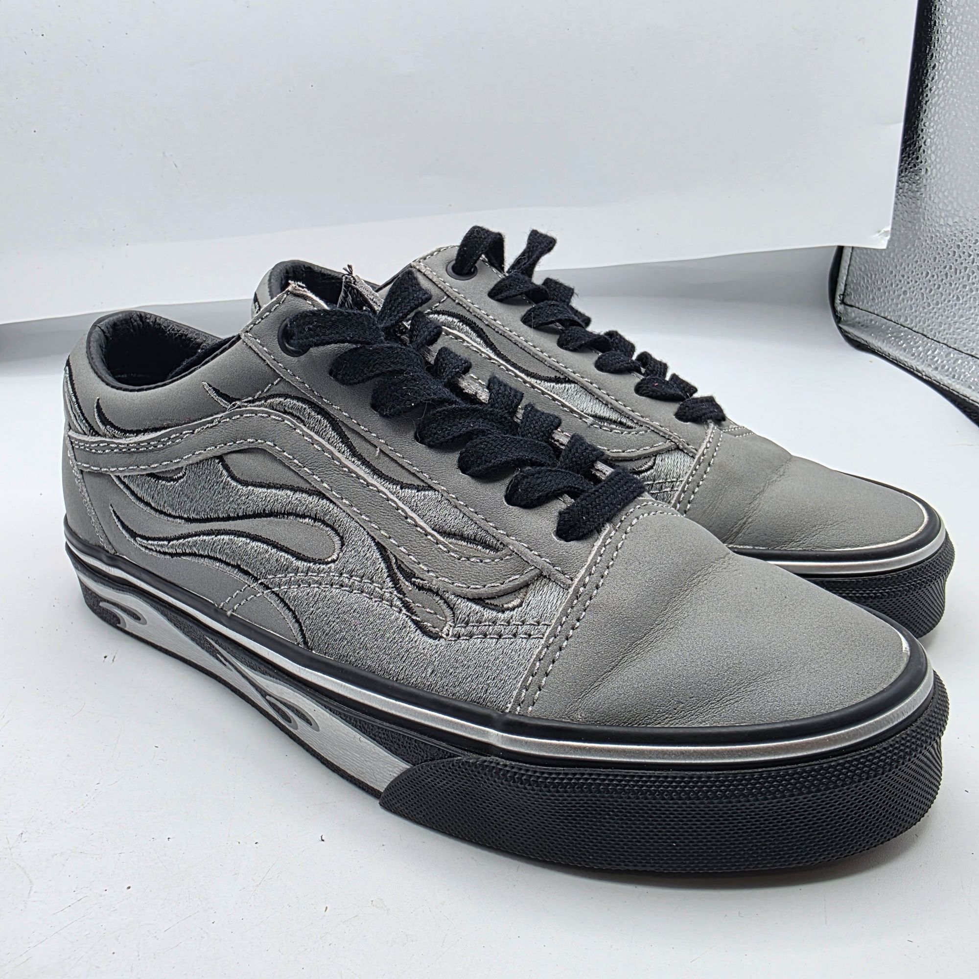 Vans Vans X ASAP Rocky Womens Size 7 Silver Black Sneakers Flame Size US 7 / IT 37 - 1 Thumbnail