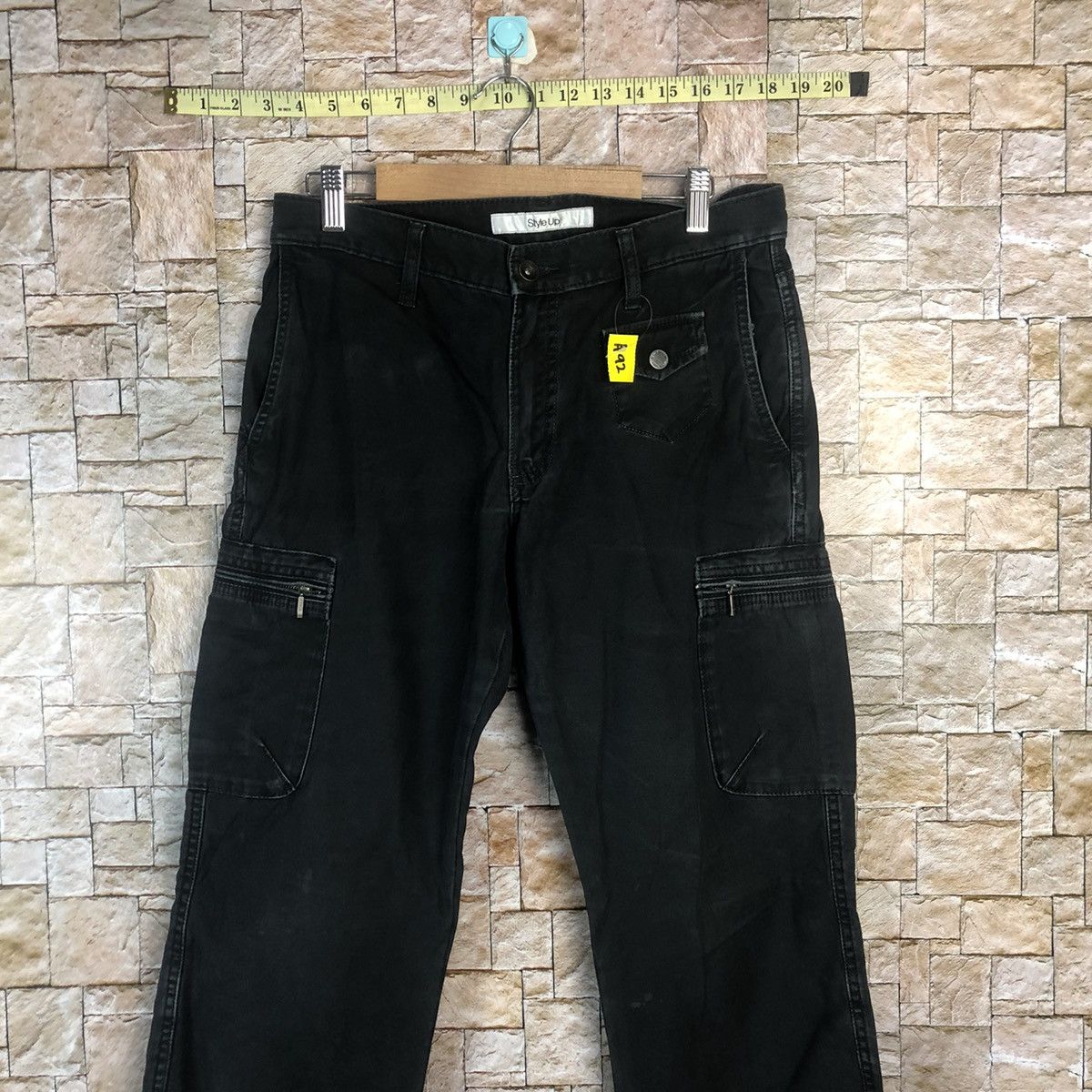Japanese Brand Style Up japan utility Black Cargo Multipocket Pants #A92 Size US 30 / EU 46 - 2 Thumbnail