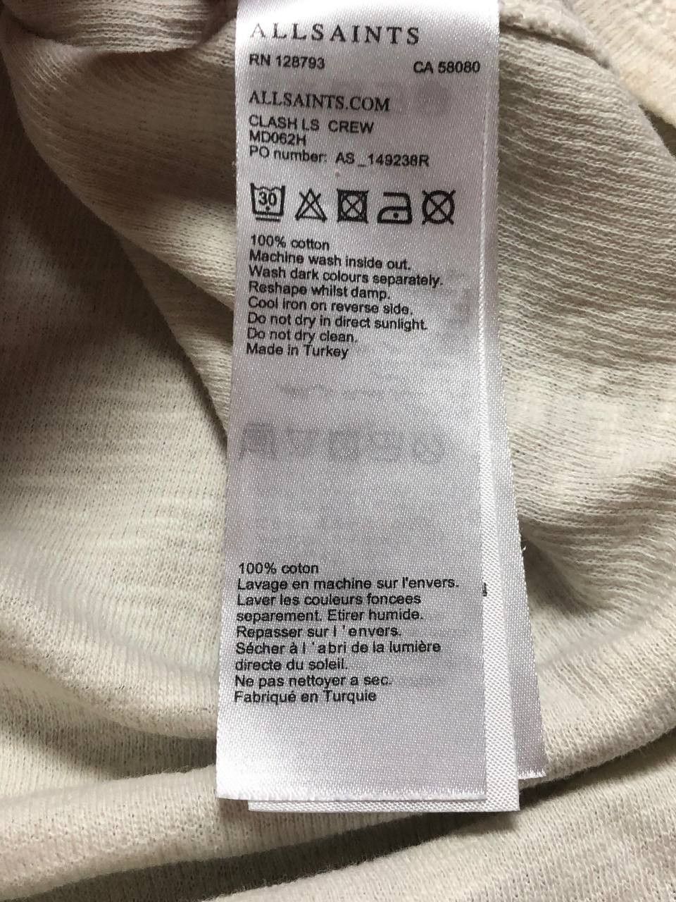 Allsaints Allsaints Clash LS Crew Men's Long Sleeve Size L Size US L / EU 52-54 / 3 - 3 Thumbnail