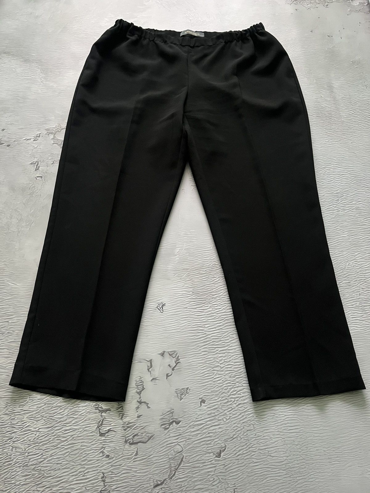Marina Rinaldi Marina Rinaldi Classic Luxury Oversize Pants Black Size 25" / US 0 / IT 36 - 2 Thumbnail