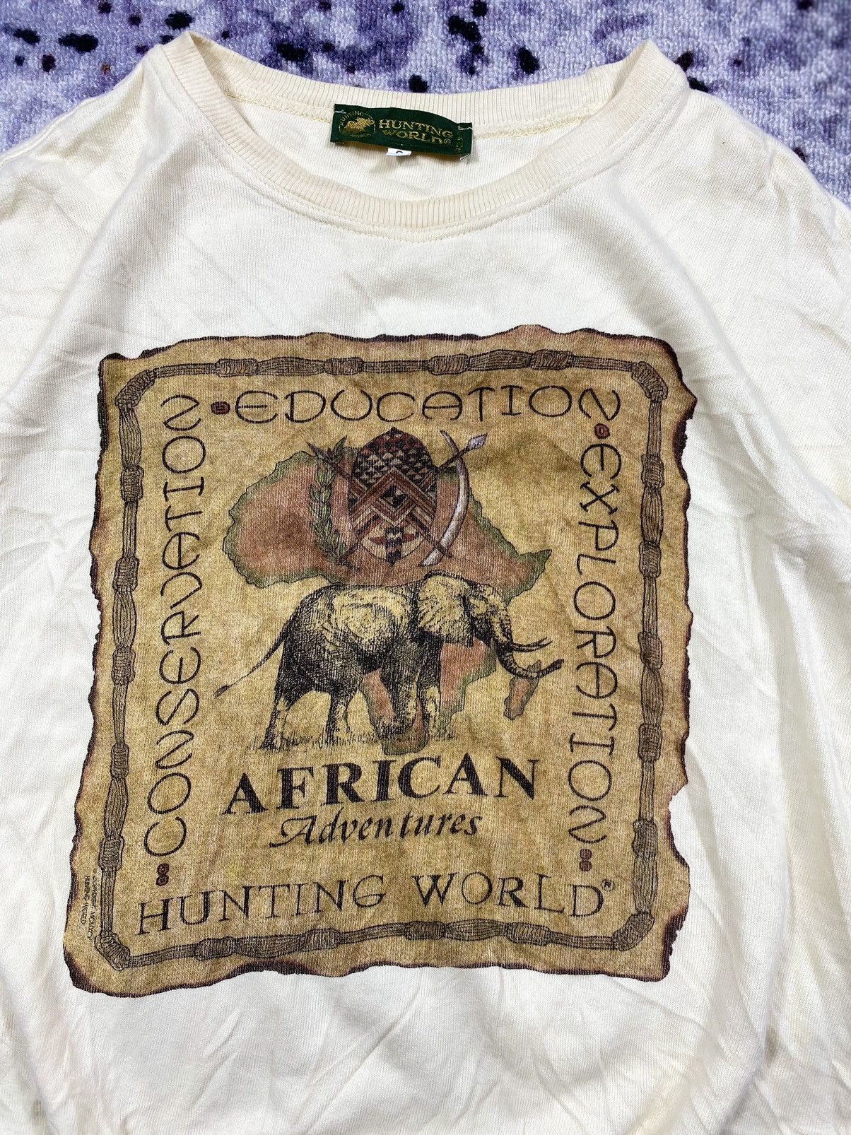 Beauty Beast × Japanese Brand × Vintage Vintage Huntig World Sweatshirt Cropped Size US S / EU 44-46 / 1 - 2 Thumbnail