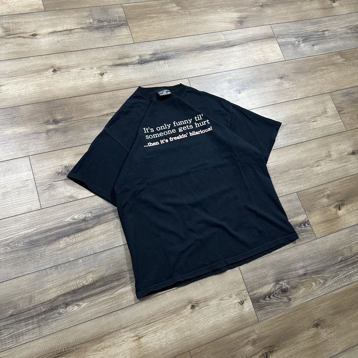 Steve And Barrys Vintage 2000s Y2K Steve & Barry’s Funny Comedy Graphic Tee Size US XL / EU 56 / 4 - 2 Thumbnail