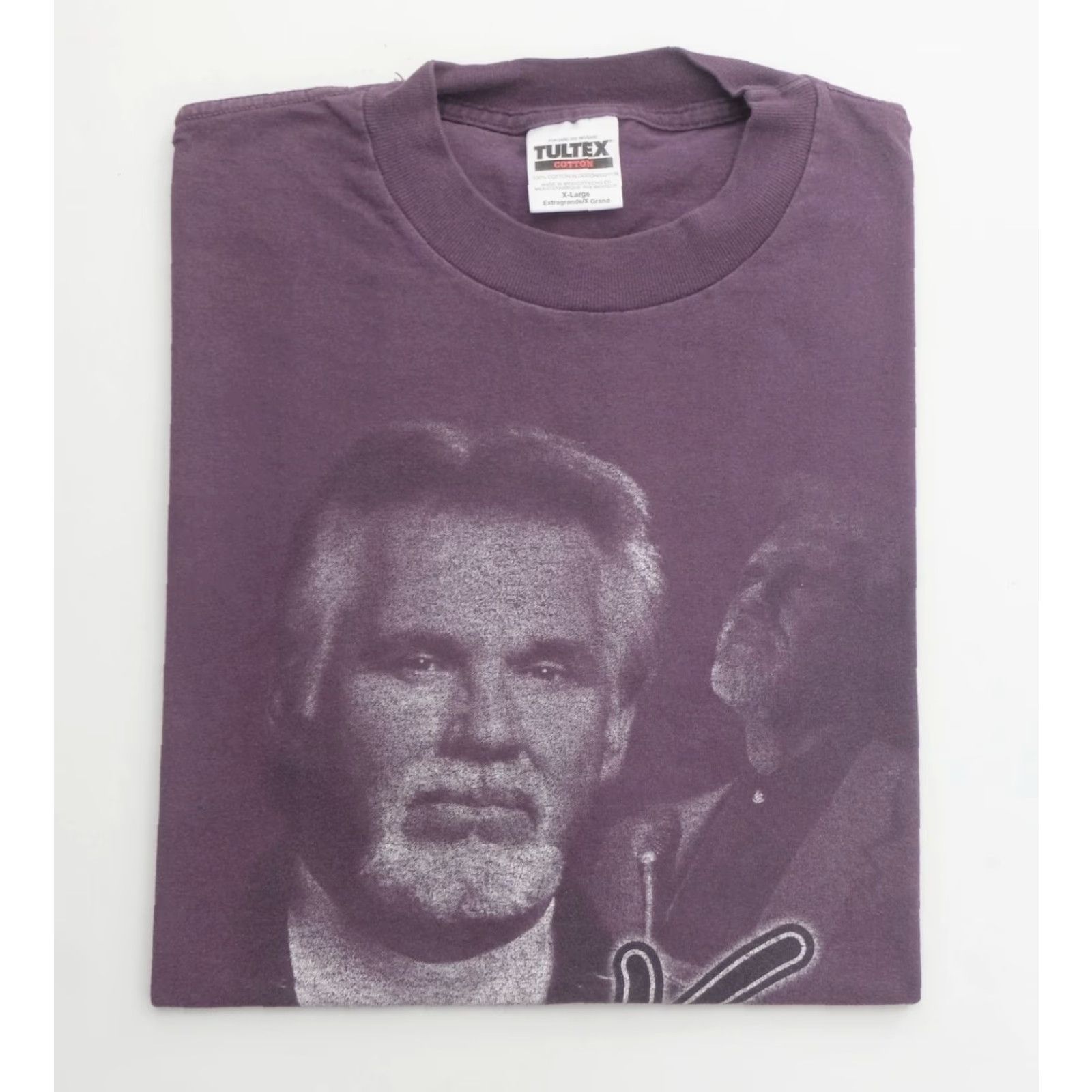Tultex VINTAGE KENNY ROGERS TULTEX GRAPHIC T SHIRT Men XL Shirt Music Country World Tour Purple Cotton 1990s Size US XL / EU 56 / 4 - 6 Thumbnail