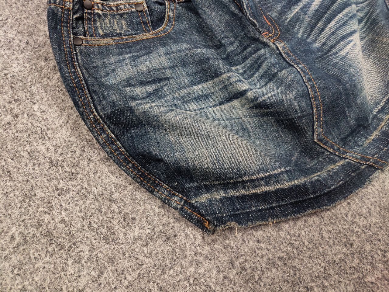 If Six Was Nine If Six Was Nine Sexy Vintage Japan Denim Mini Skirt Y2K Size 29" - 5 Thumbnail