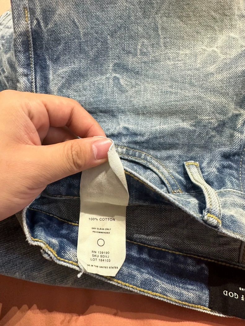 Fear of God Fear of God Blue water corrugated jeans Size US 31 - 6 Thumbnail