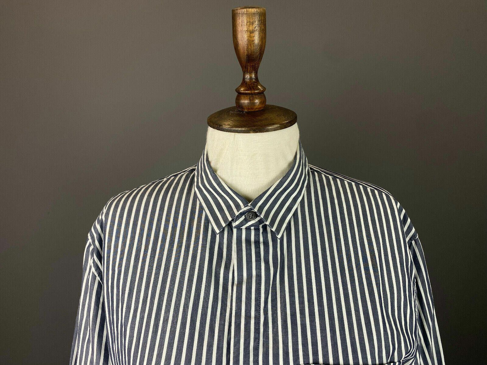 Cos Men Cos Stripe Cotton Long Sleeve Button Down Shirt Size 41 Size 38R - 2 Thumbnail
