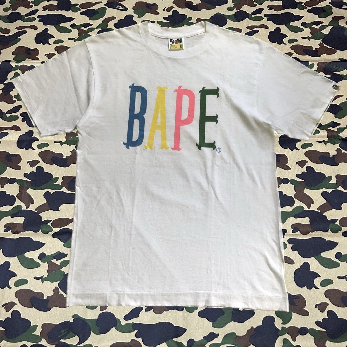 Bape Spell Out Logo Tee