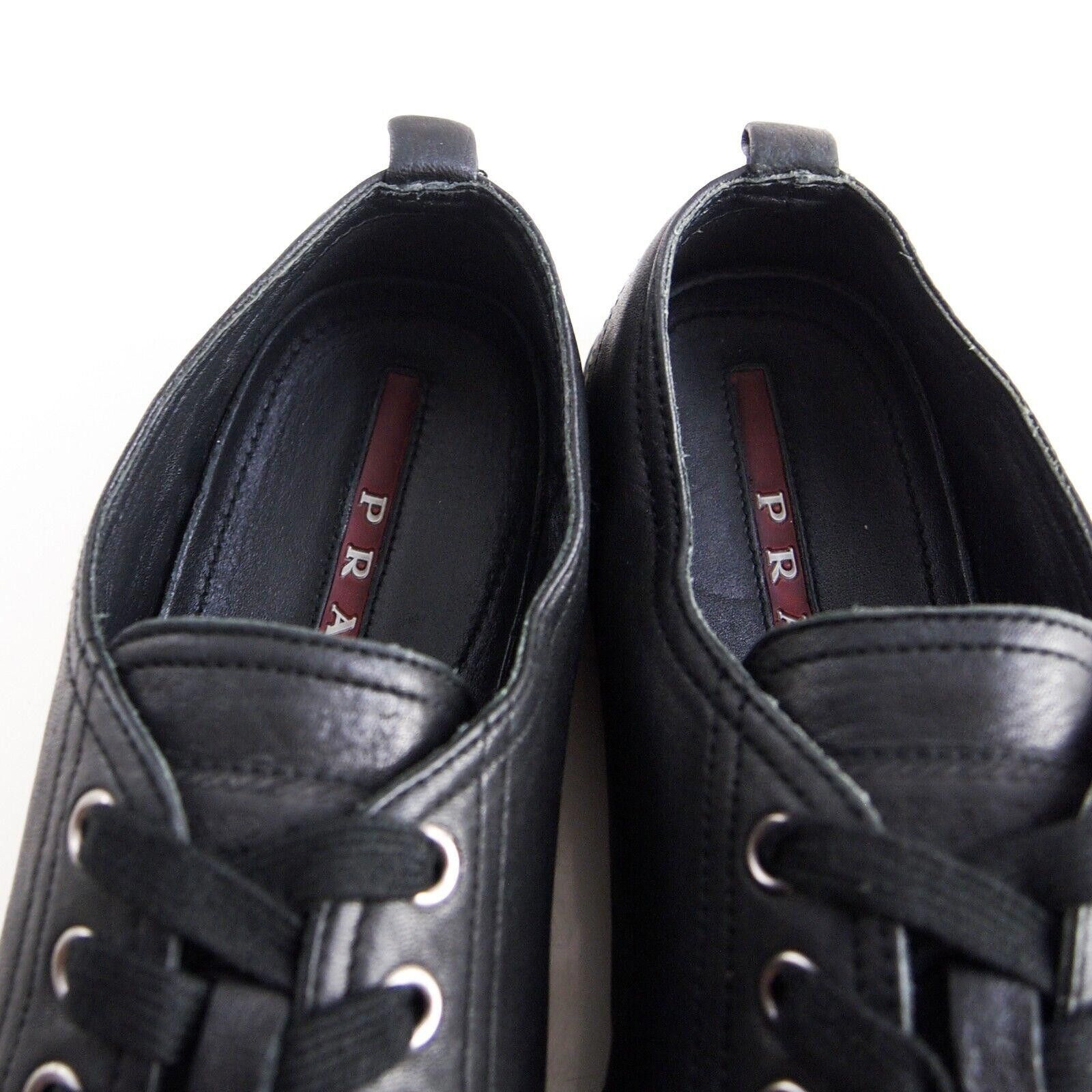 Prada Prada Studded Low Top Sneakers Black EU 38 US 8 Size US 8 / IT 38 - 3 Thumbnail