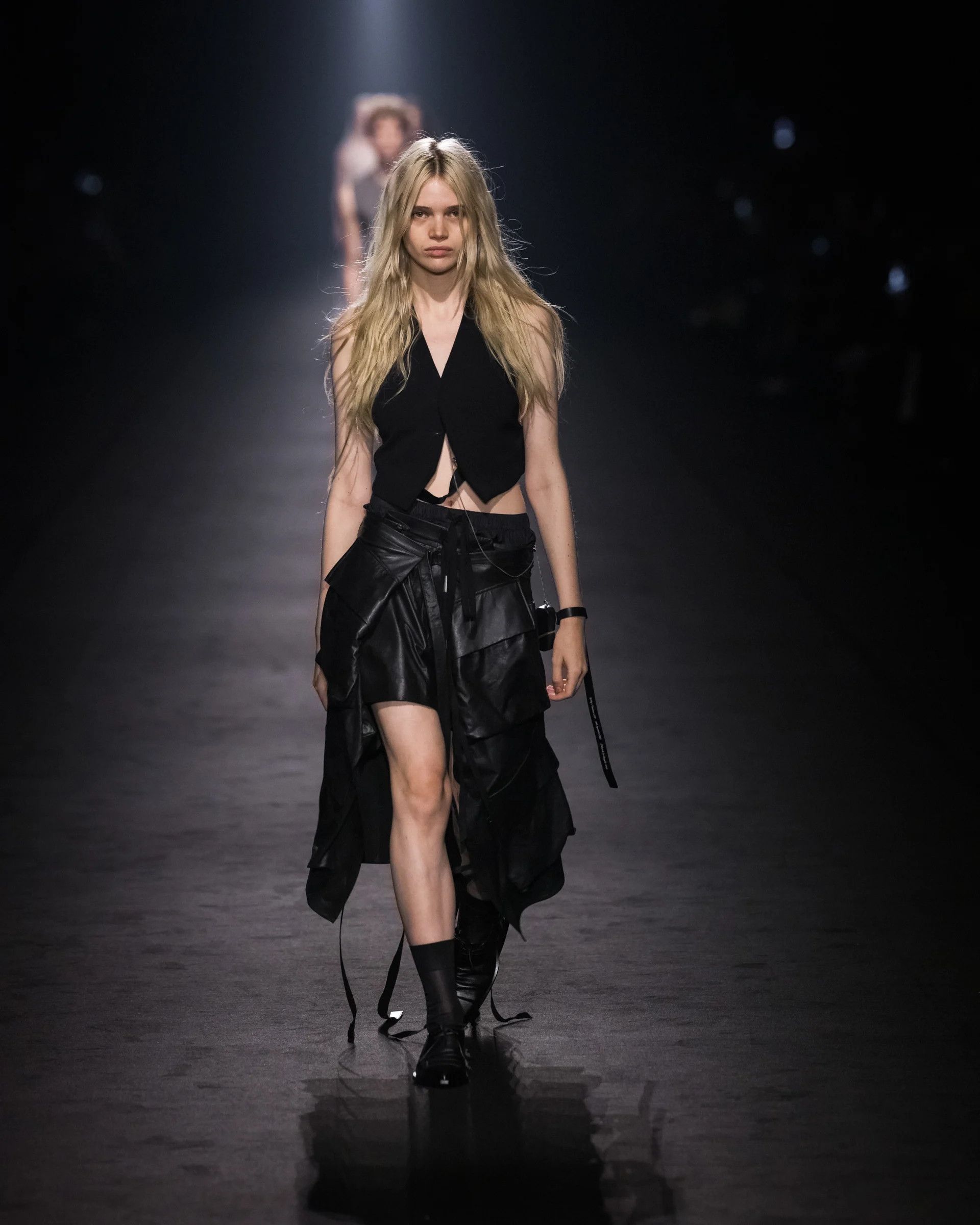 Ann Demeulemeester Ann Demeulemeester leather skirt Size S / US 4 / IT 40 - 5 Thumbnail