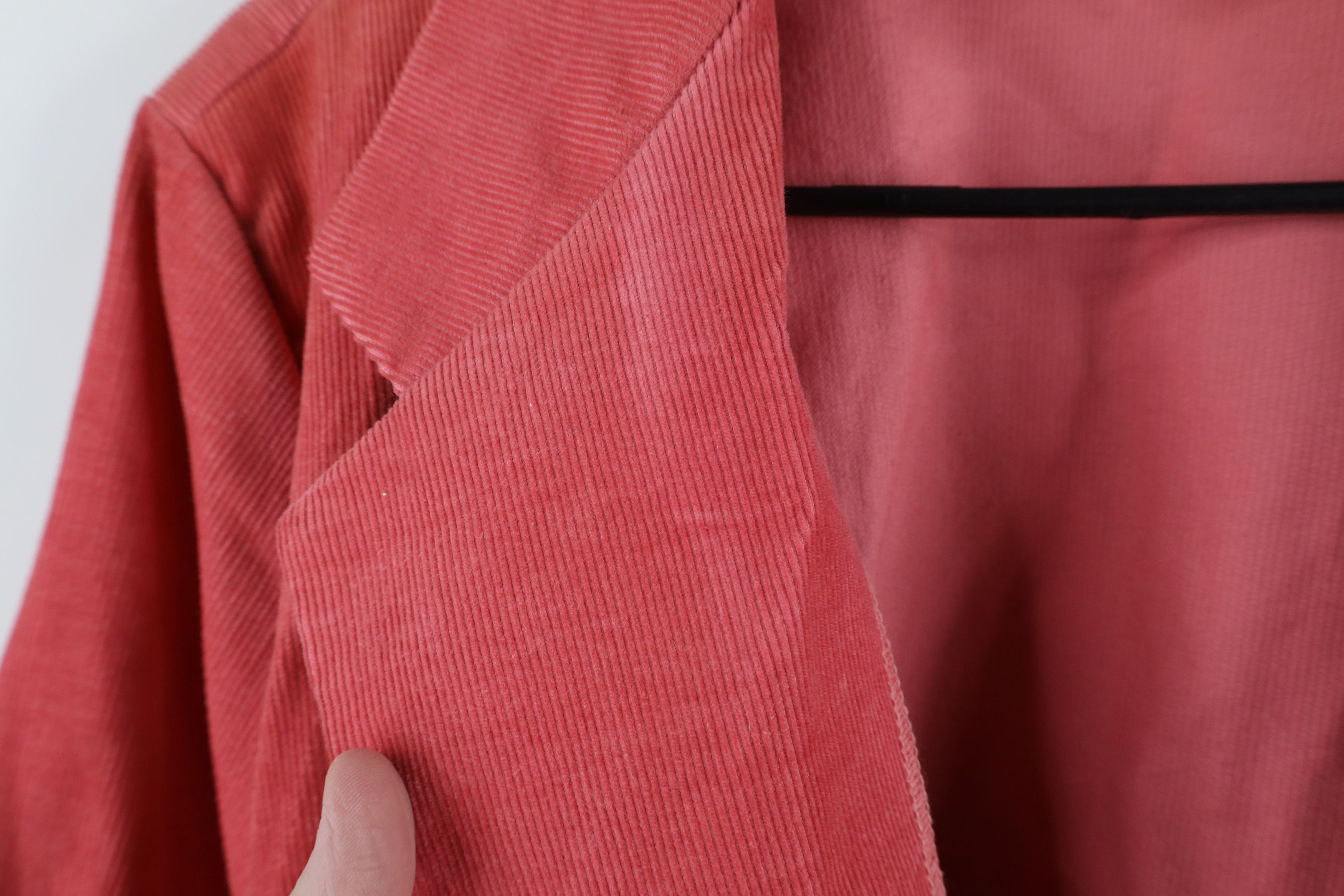 Vintage Vintage 80s 90s Streetwear Corduroy Blazer Jacket Pink USA Size XXL / US 16-18 / IT 52-54 - 9 Thumbnail
