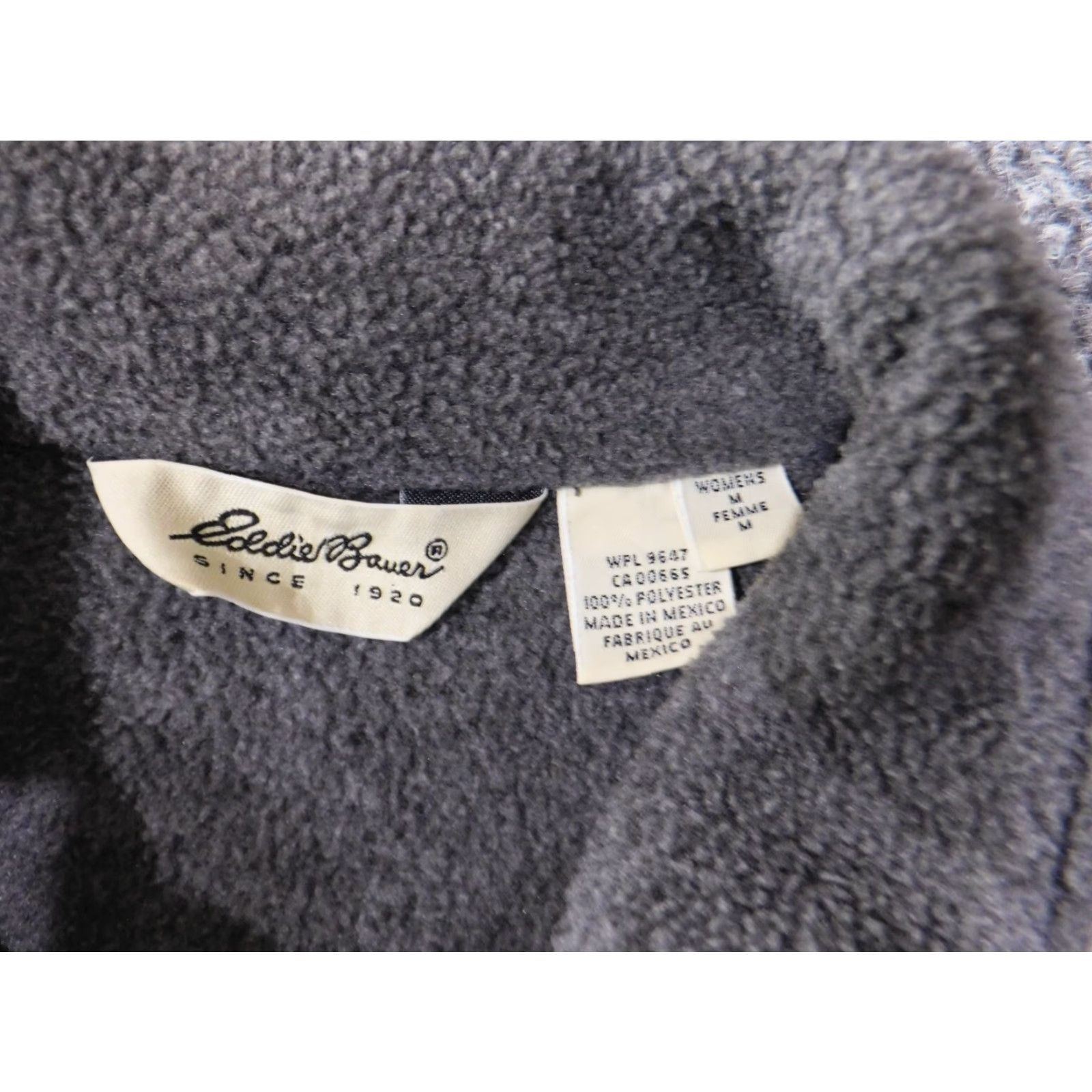 Eddie Bauer Eddie Bauer Jacket Womens M Gray Zip Vintage Outdoors Retro Polyester Lined Knit Logo Winter Regular Jacket Women No Holes or Tears Size M / US 6-8 / IT 42-44 - 6 Thumbnail