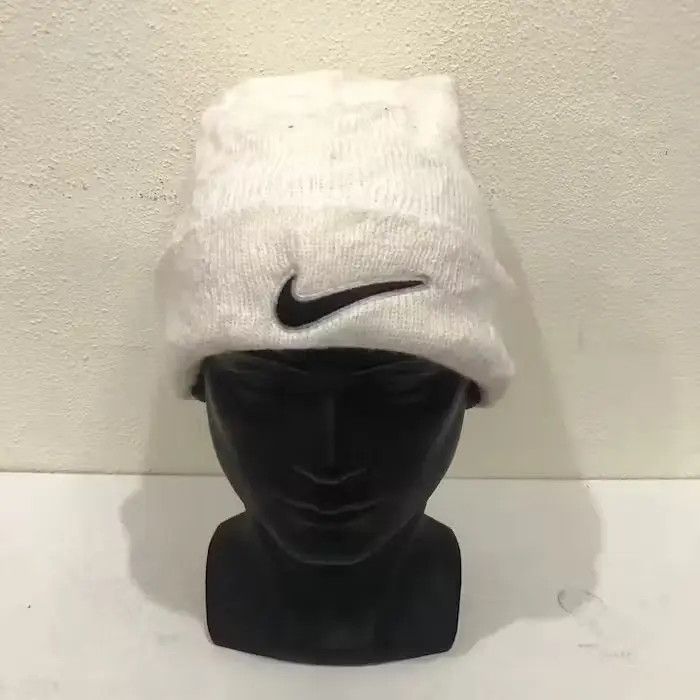 Nike Vintage Nike Swoosh Beanie Hat Size ONE SIZE - 2 Thumbnail