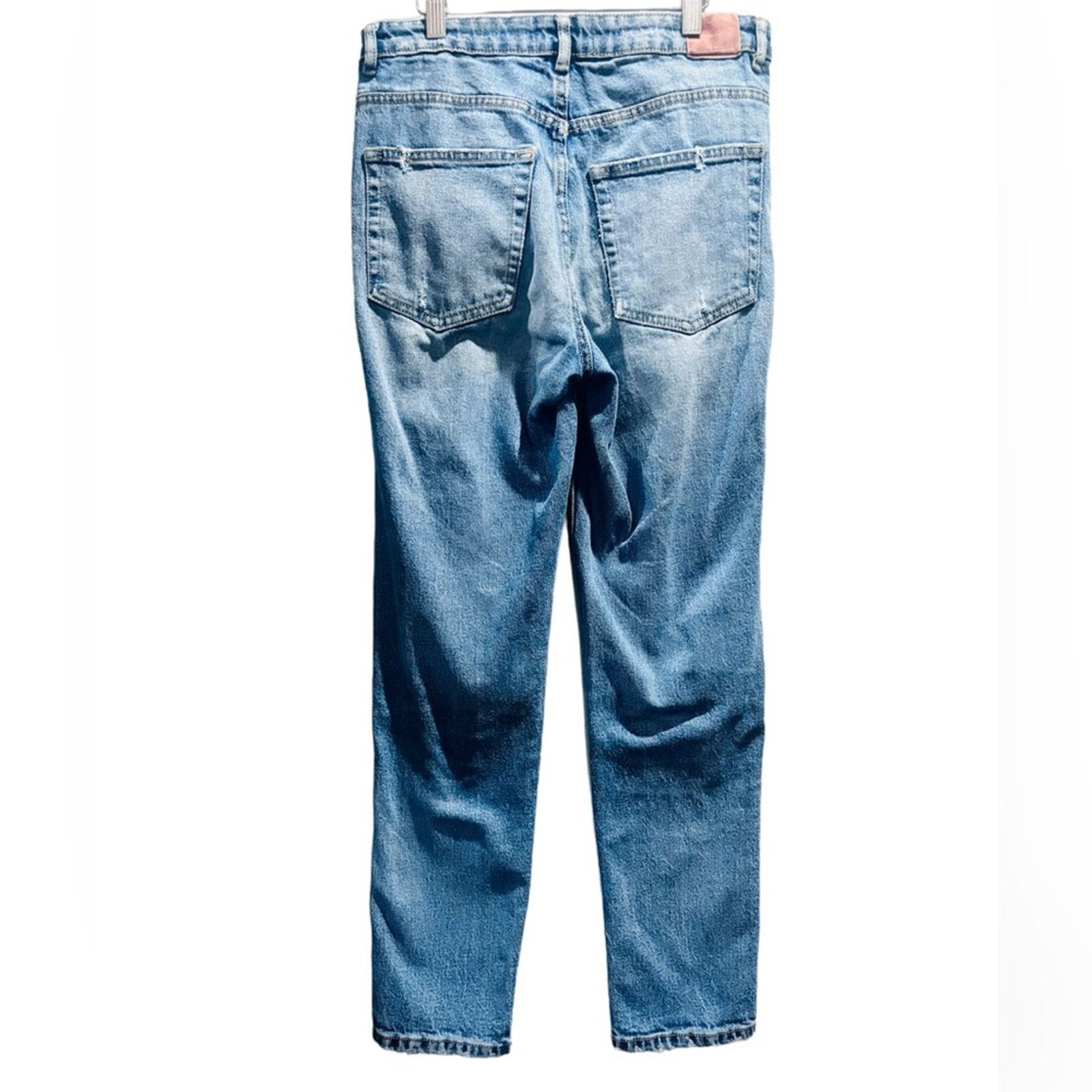 Zara ZARA Denim By TRF Distressed Mom Fit Jeans Sz 4 Size 27" / US 4 / IT 40 - 3 Thumbnail