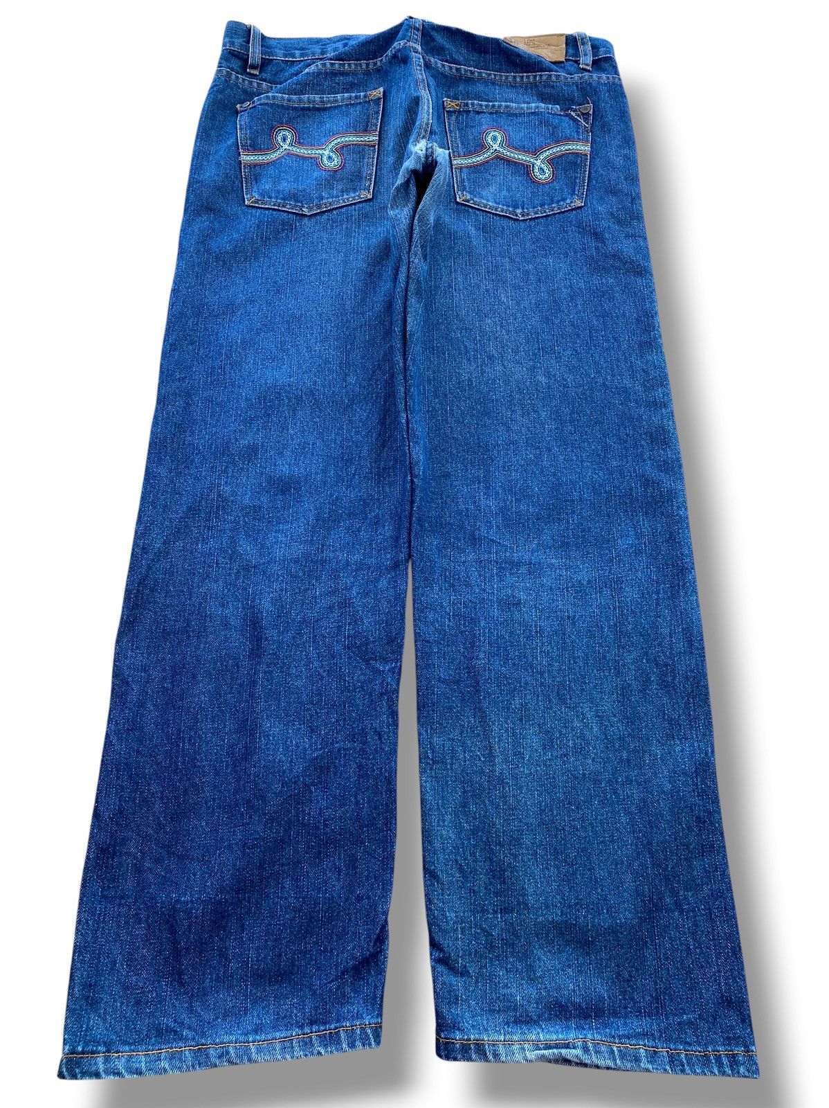 LRG LR Geans Blue Wash Style Straight Leg Jeans Size US 34 / EU 50 - 3 Thumbnail