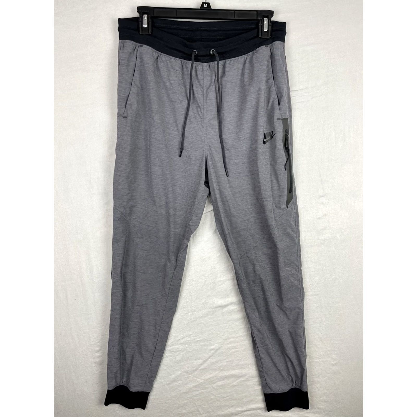 Nike Nike Joggers Womens Medium Bonded Woven Pants Tapered Sportswear Grey Size 32" / US 10 / IT 46 - 2 Thumbnail