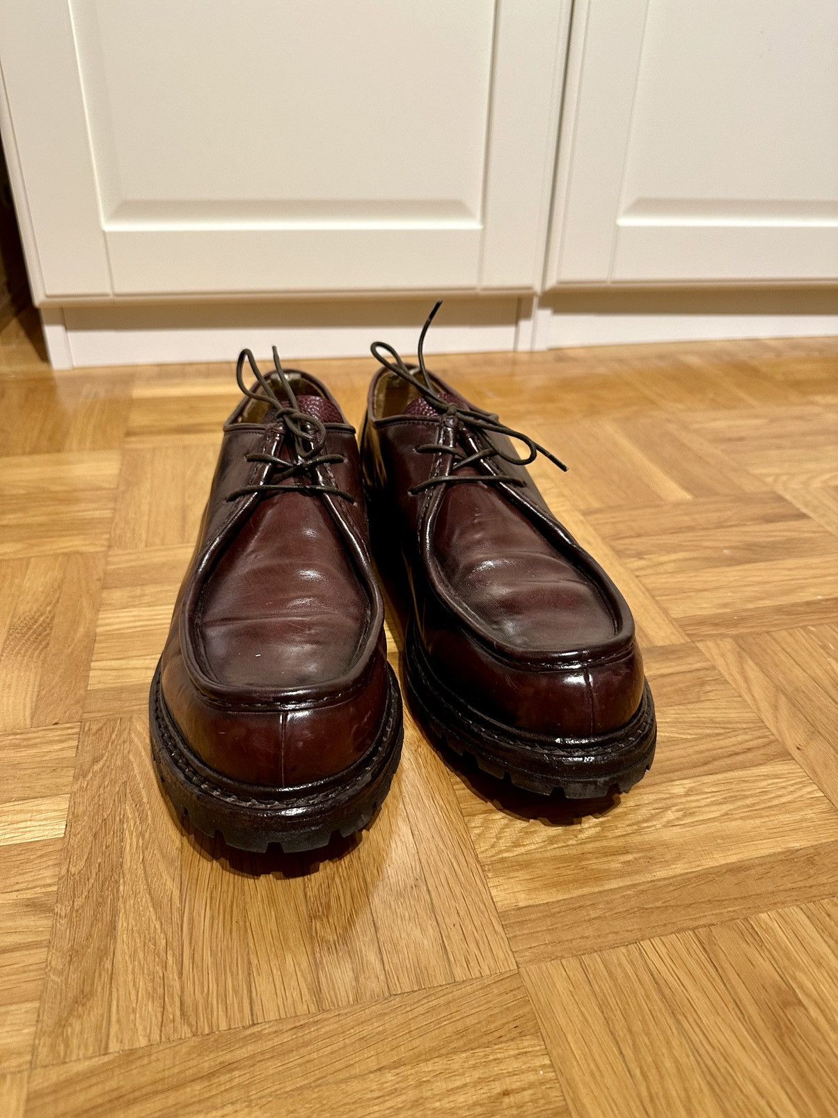 image of Officine Creative Volcov 002, Bordeaux, Size 44, Horse Leather Shoes in Red, Men's