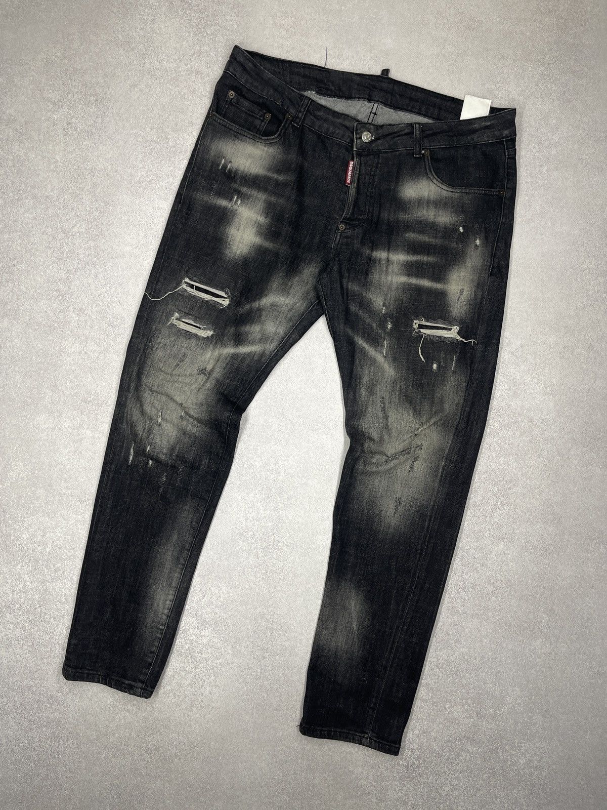 Dsquared2 Dsquared2 Cool Guy Faded Ripped Denim Jeans Black Size US 36 / EU 52 - 1 Thumbnail