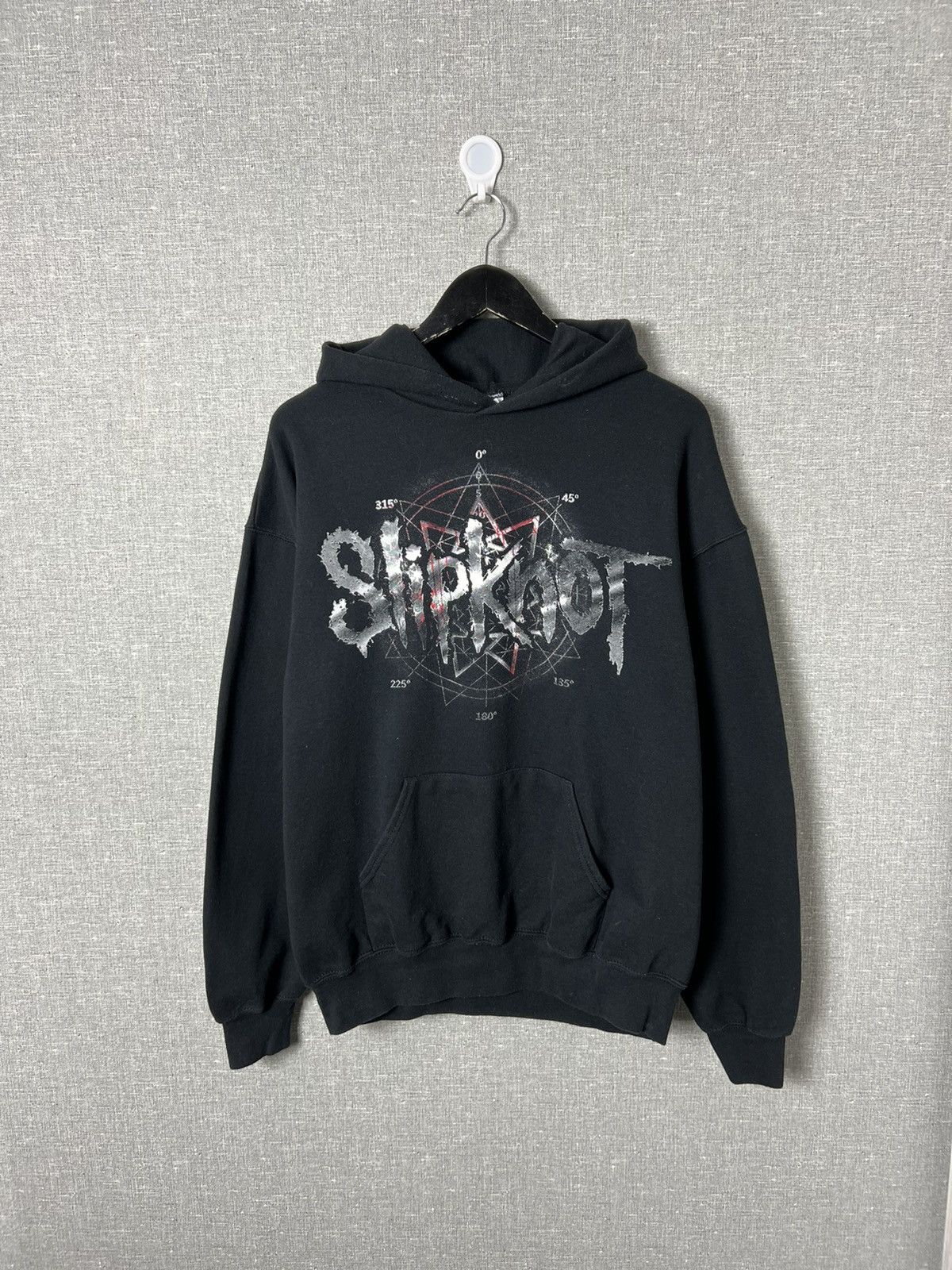 Band Tees × Slipknot × Vintage Rare Vintage Slipknot Pentagram Big Logo Black Hoodie Size US L / EU 52-54 / 3 - 7 Thumbnail
