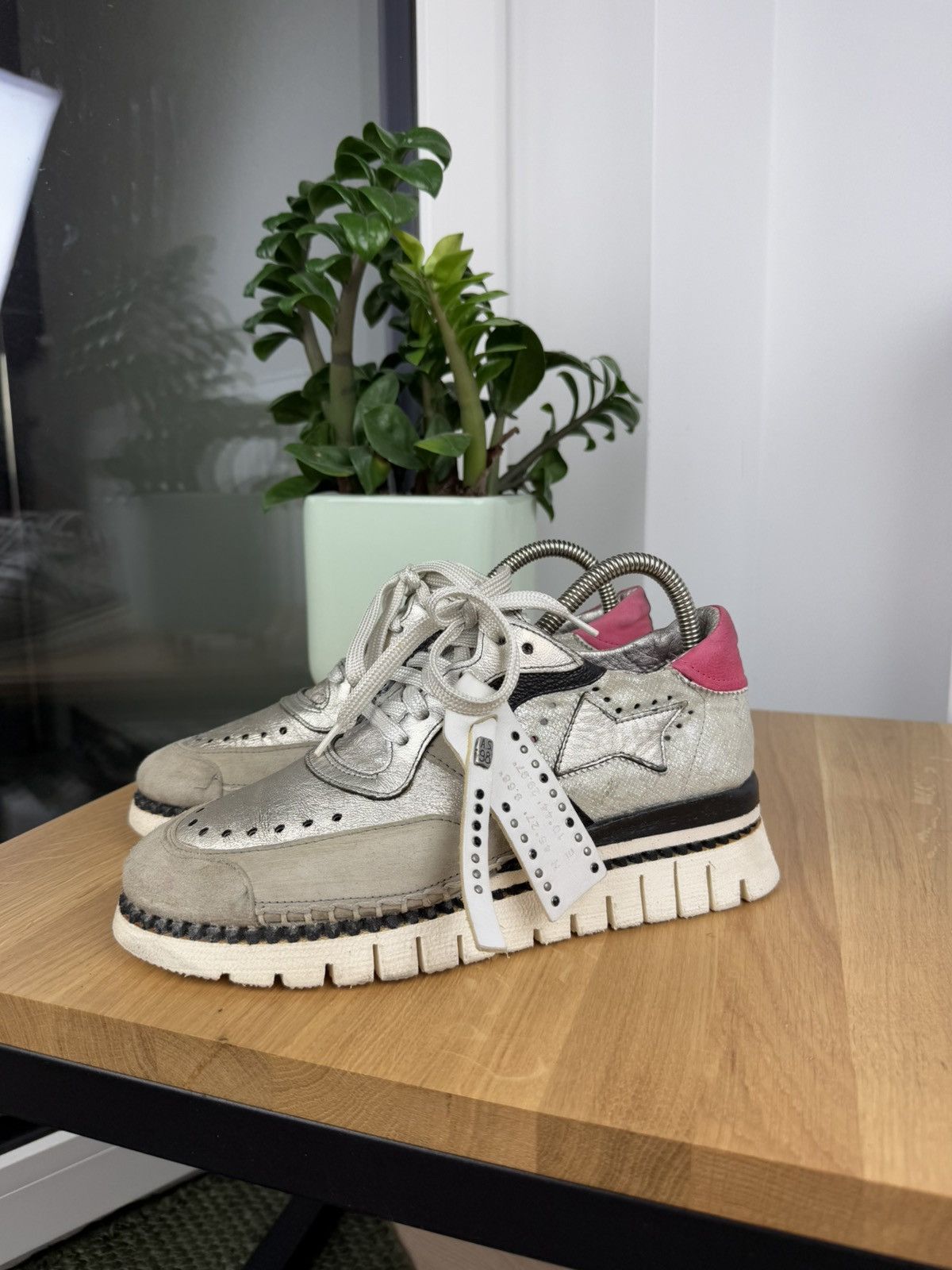 Designer × Japanese Brand A.S. 98 Avant Garde leather shoes Size US 5.5 / EU 38 - 1 Thumbnail