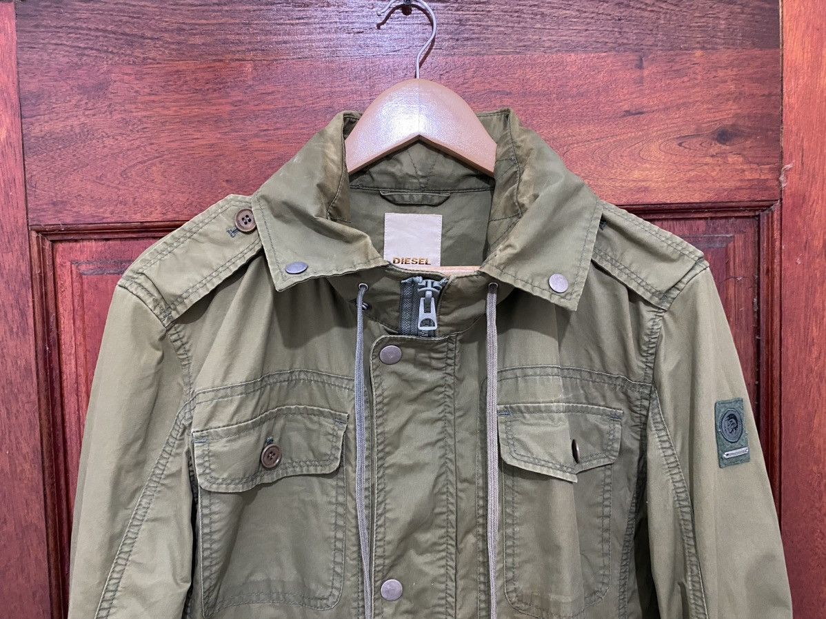 Diesel × Diesel Black Gold Diesel M65 Olive Green Jacket Casual Design Size US L / EU 52-54 / 3 - 11 Thumbnail