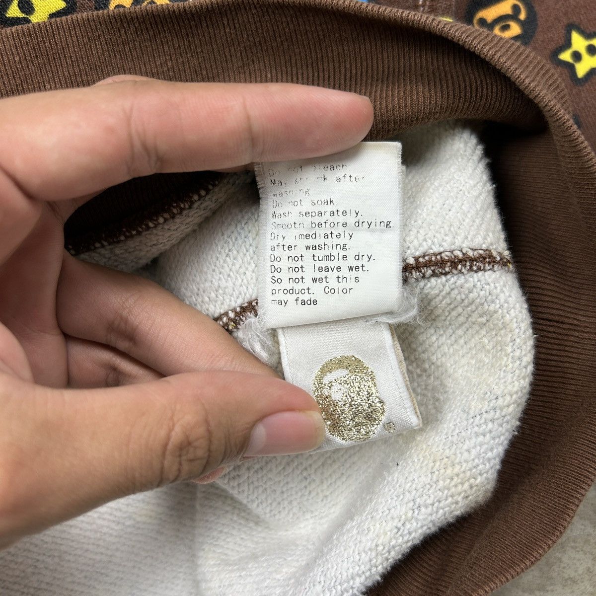 Bape × Vintage 2000s BAPE Monogram Sweatshirt Size US L / EU 52-54 / 3 - 12 Thumbnail