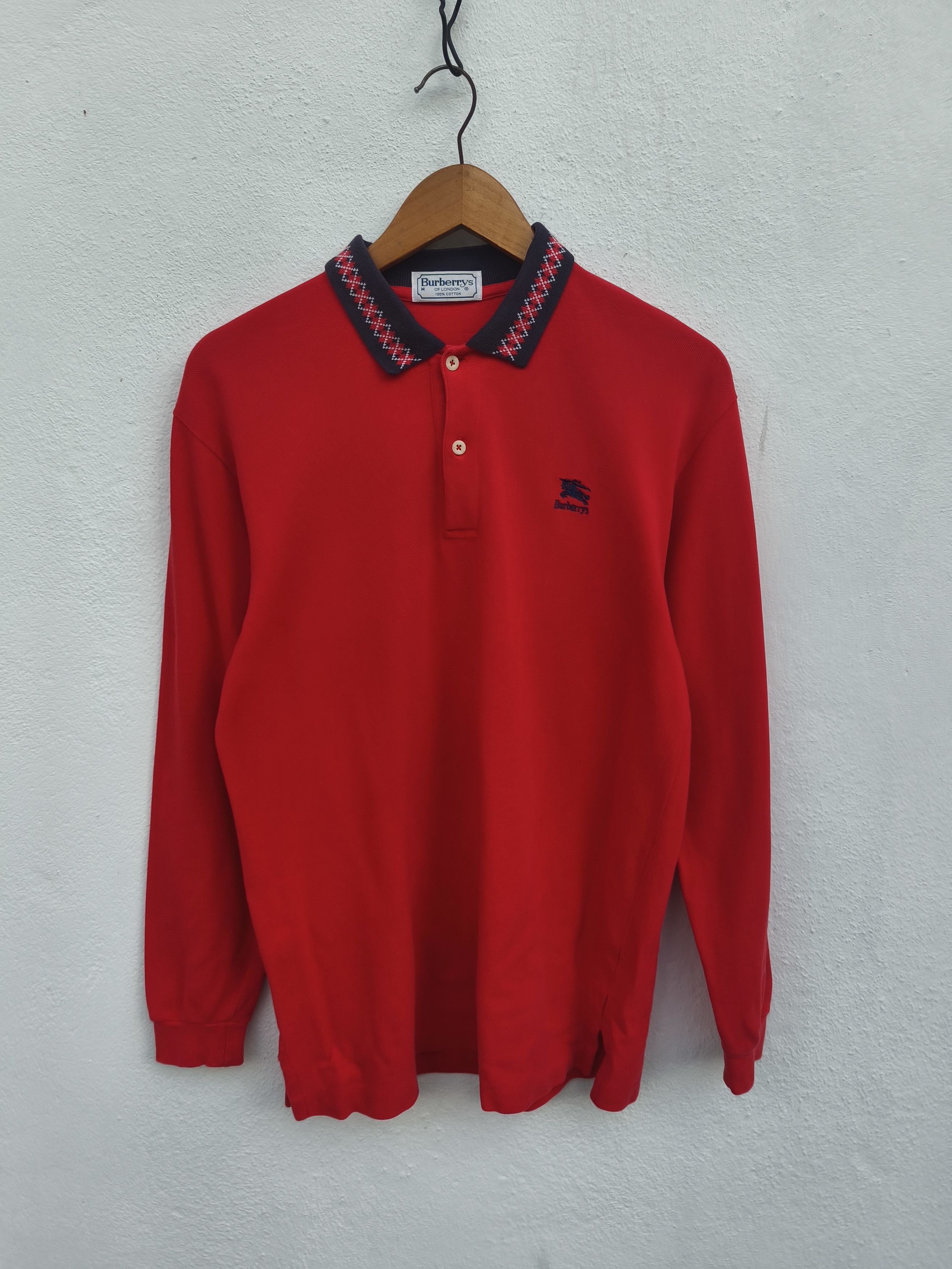 Vintage 90s Vintage Burberry polo long sleeve