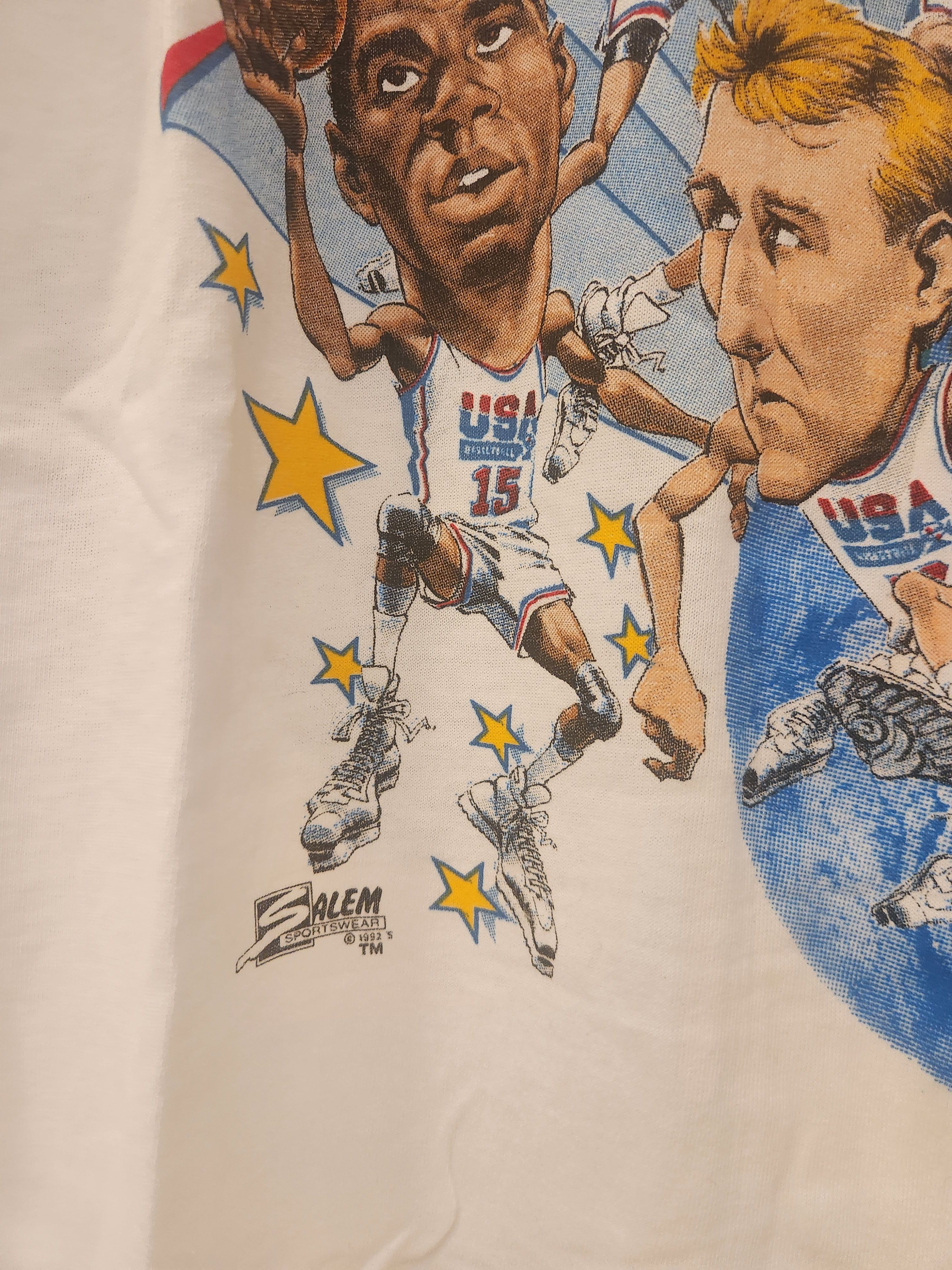 Salem Sportswear 1992 basketball Dreamteam Vintage Shirt Single Stitch Size US XL / EU 56 / 4 - 8 Thumbnail