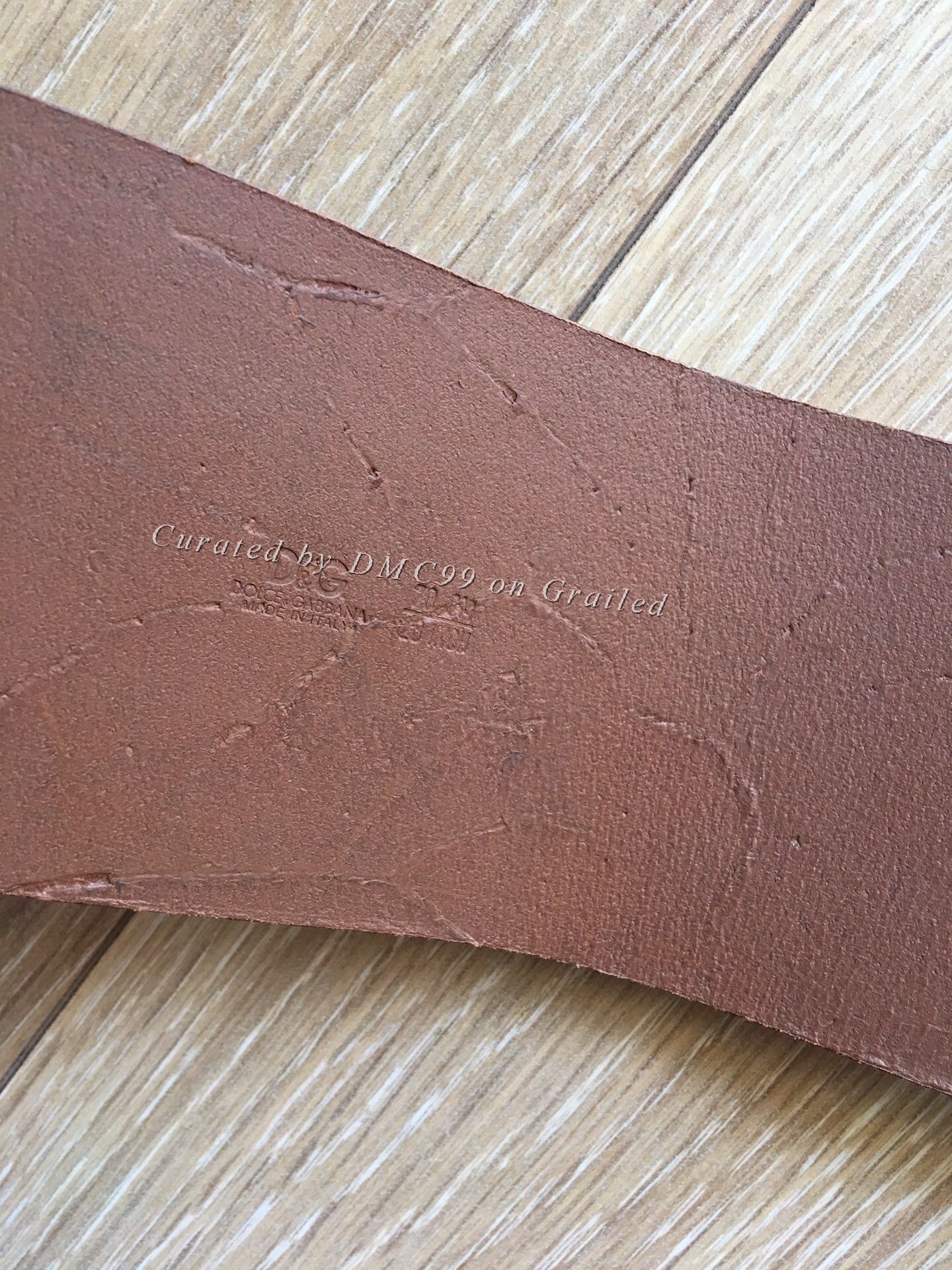 Dolce & Gabbana DG Runway Brown Leather Belt Size ONE SIZE - 7 Thumbnail