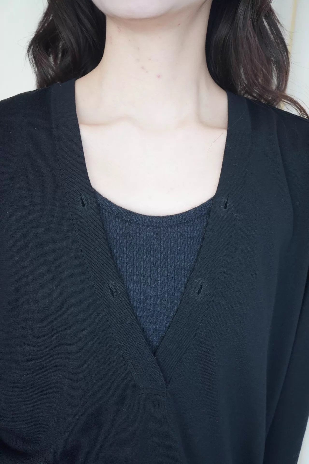 Jean Paul Gaultier JPG 1990s Rare Nautical Wool Layered V-Neck Top S Size S / US 4 / IT 40 - 8 Thumbnail