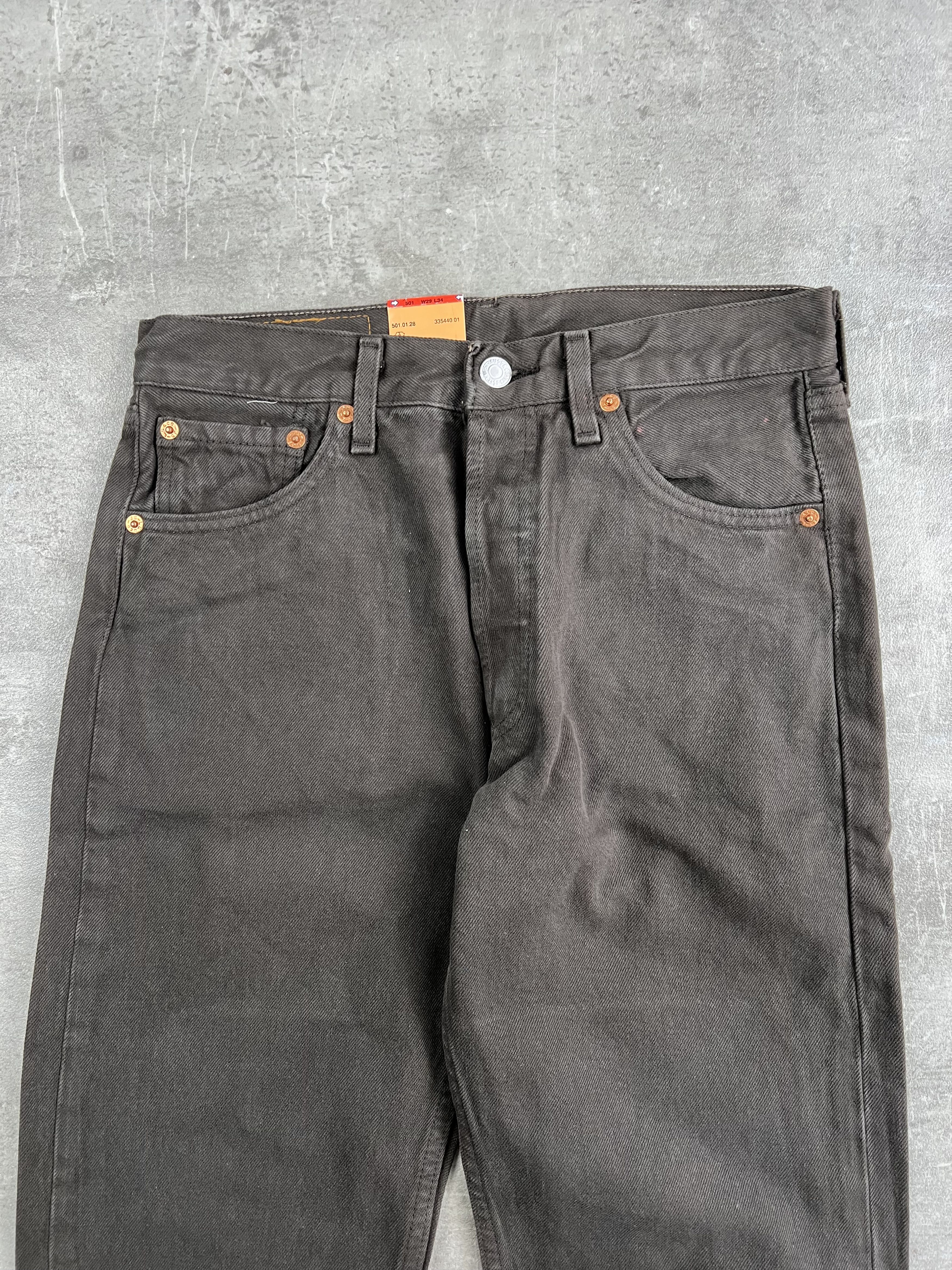 Levi's × Levi's Vintage Clothing LEVIS 501 JEANS BROWN DENIM MADE IN USA Size US 29 - 3 Thumbnail
