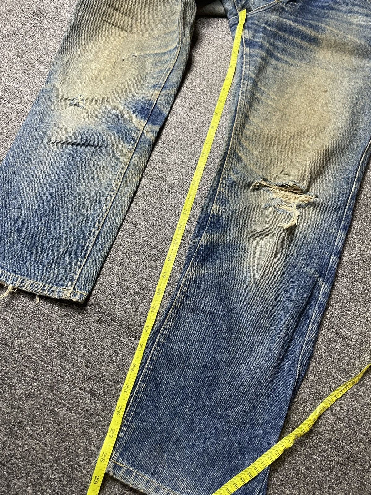 Lee × Vintage Vintage LEE Distressed Denim Ripped Jeans (92) Size US 28 / EU 44 - 7 Thumbnail