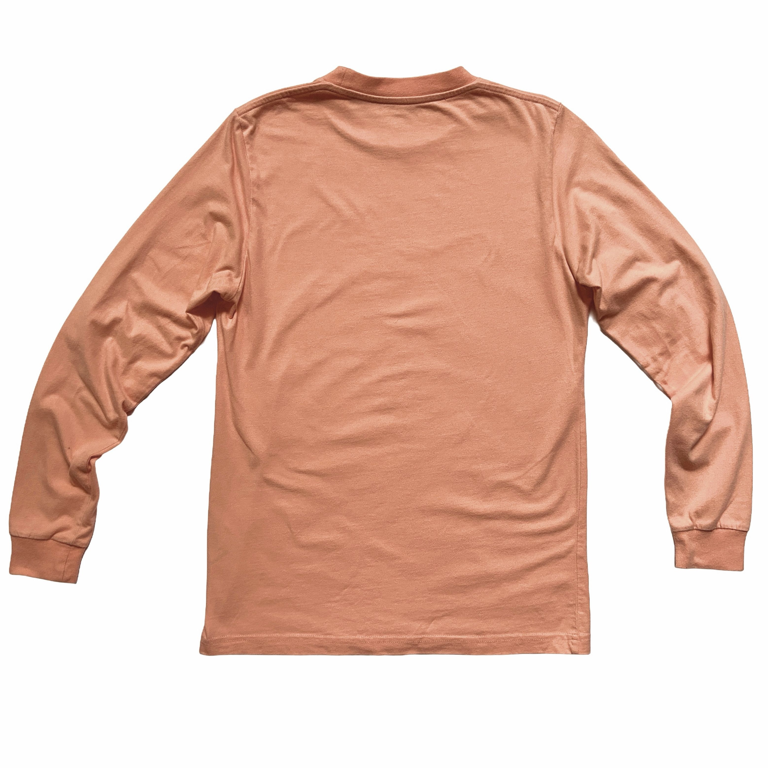 Martine Rose MARTINE ROSE ORANGE PEACH COTTON LONG SLEEVE LOGO TEE Size US XS / EU 42 / 0 - 5 Thumbnail