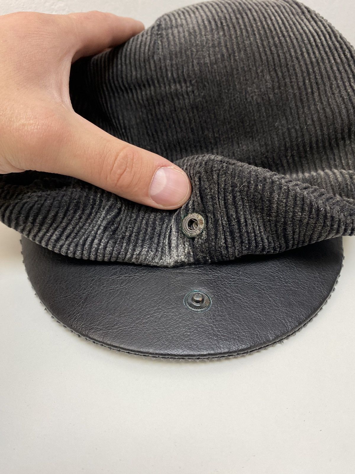Art Comes First × Diesel Diesel Black Corduroy Men Beret Hat Casual Size ONE SIZE - 5 Thumbnail
