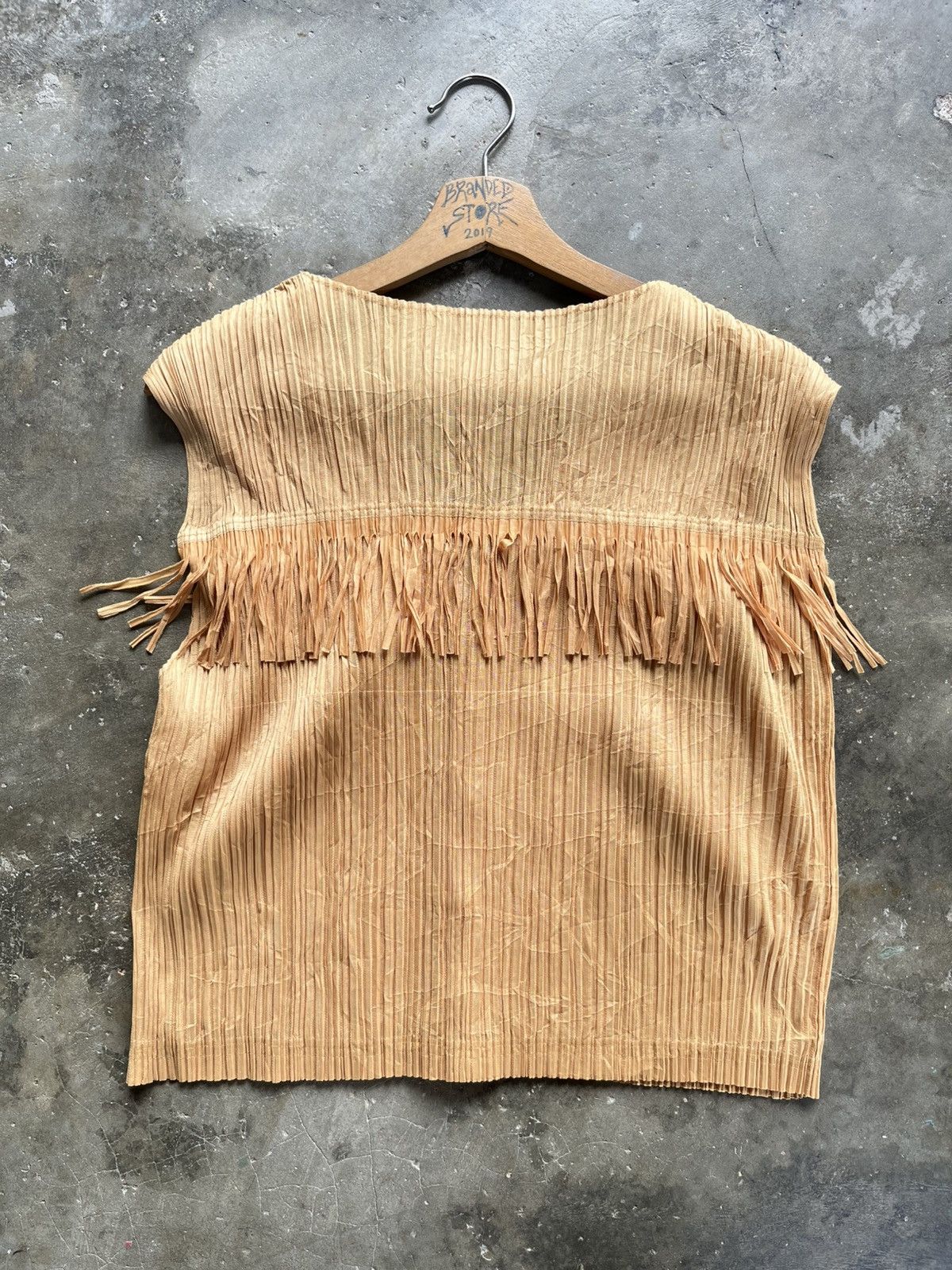 Pleats Please Issey Miyake PLEATS PLEASE Issey Miyake Fringe PP91 Wrinkles Vest Japan Size US M / EU 48-50 / 2 - 13 Thumbnail