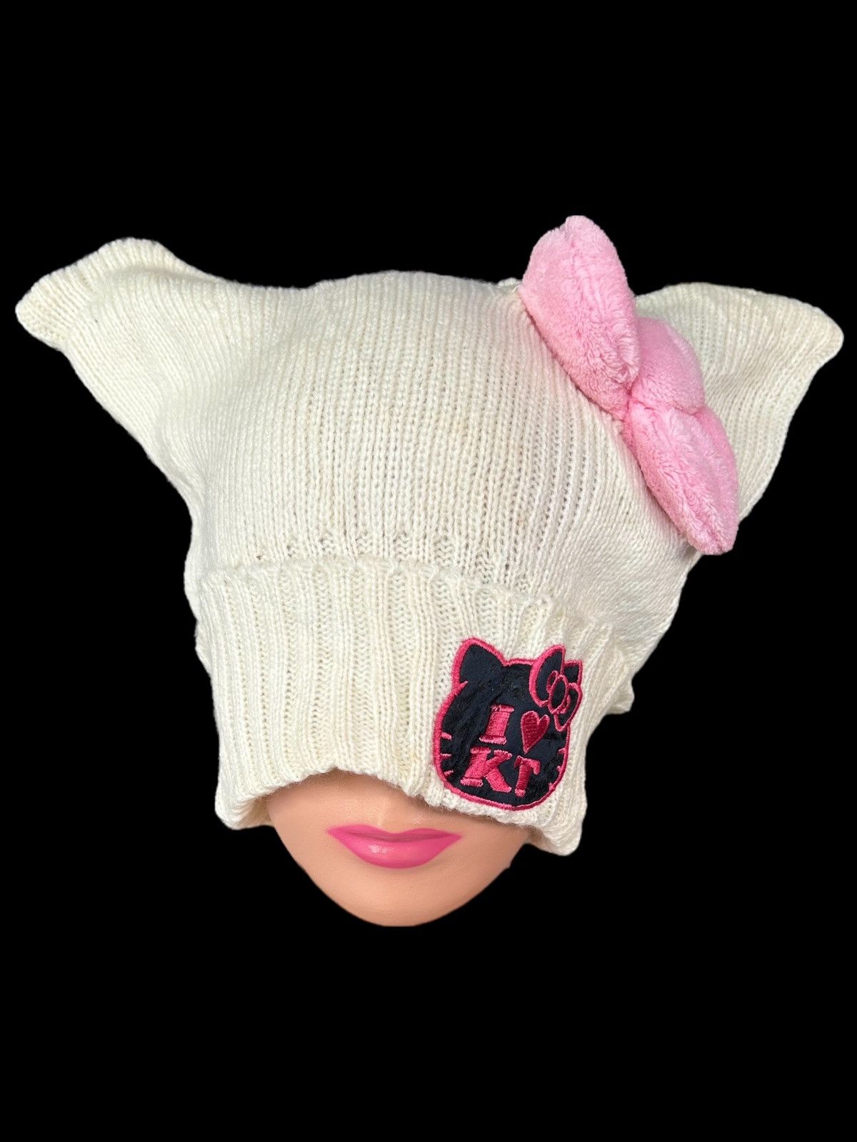 Japanese Brand × Kapital × Vintage I 🩷 HELLO KITTY BUNNY HORN DEVIL BEANIE HATS Size ONE SIZE - 1 Thumbnail